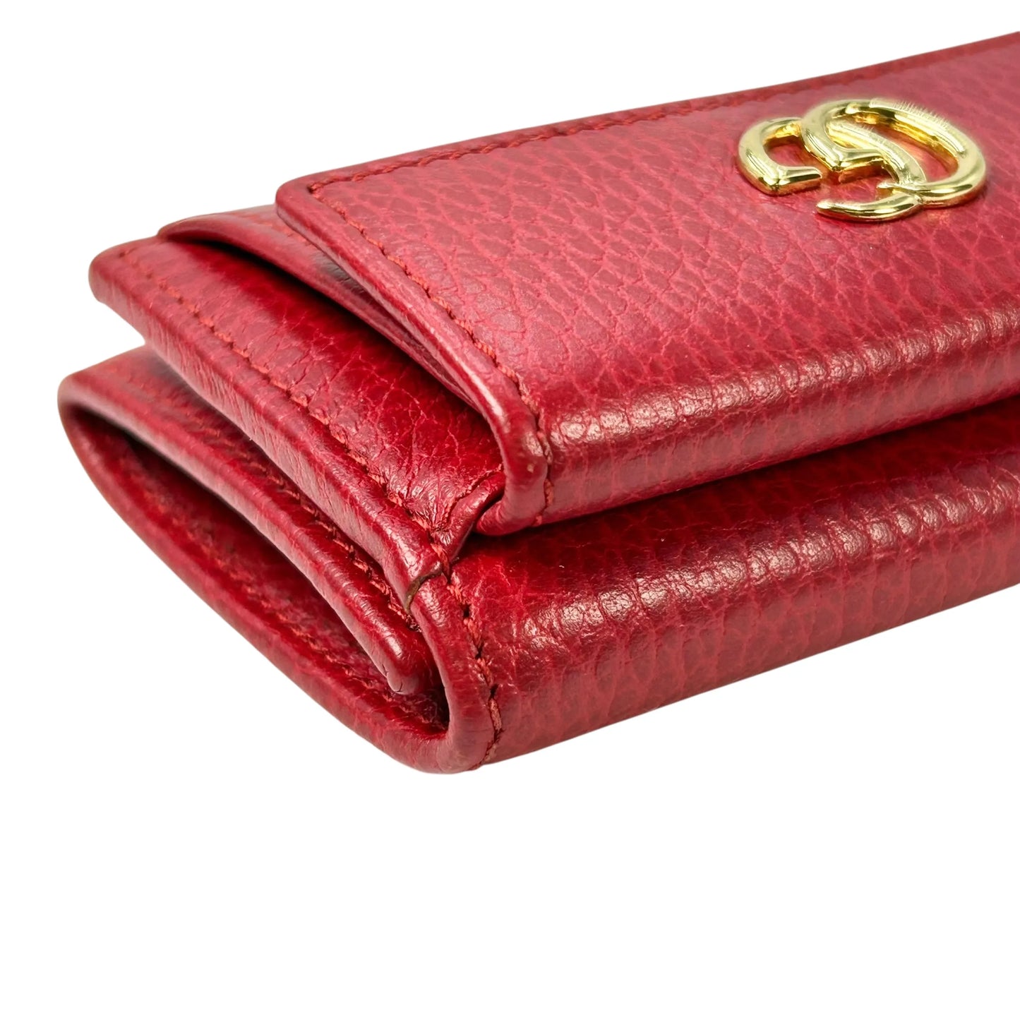 GUCCI GG Marmont Compact Wallet - Red