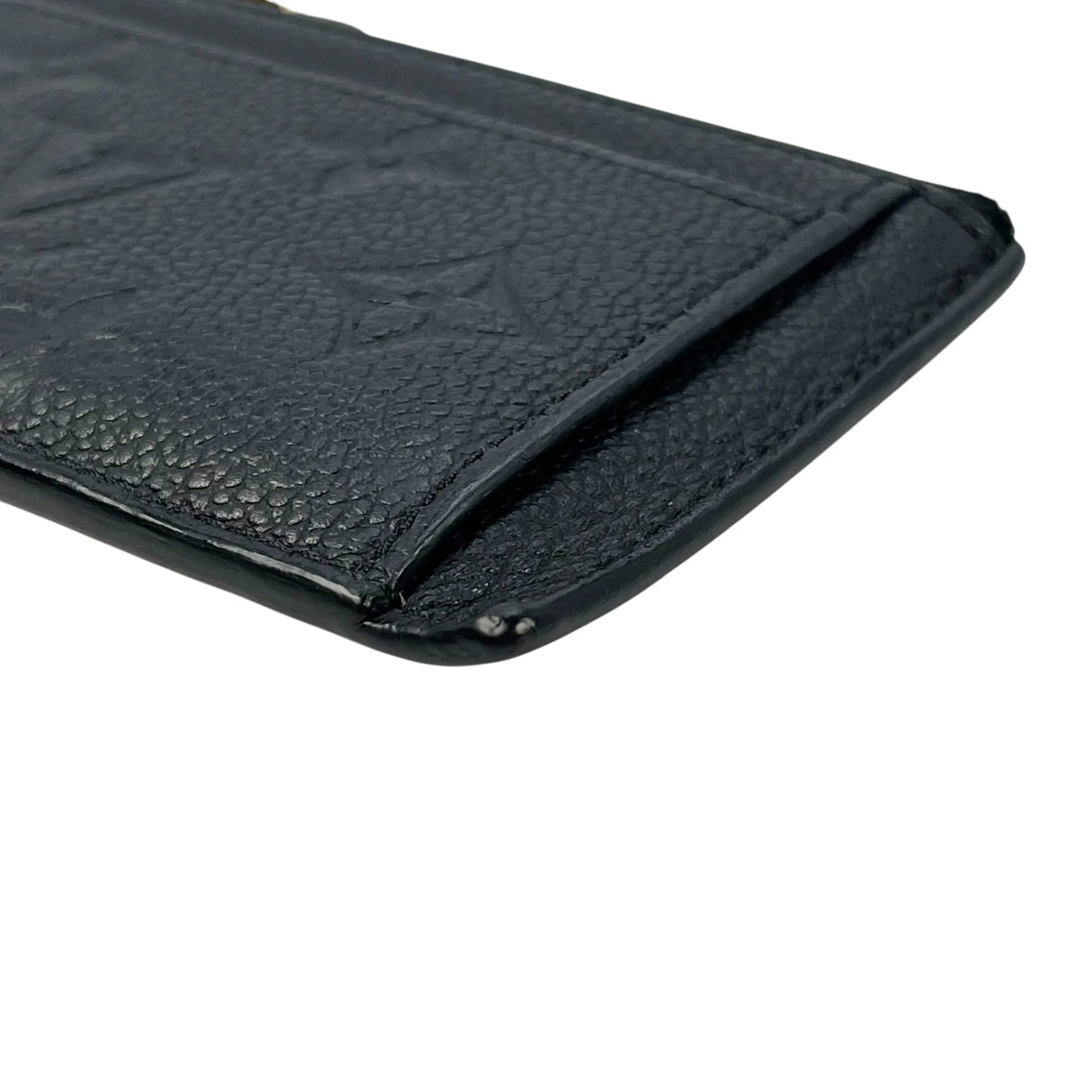 Louis Vuitton Monogram Empreinte Porte Cartes Card Case - Black