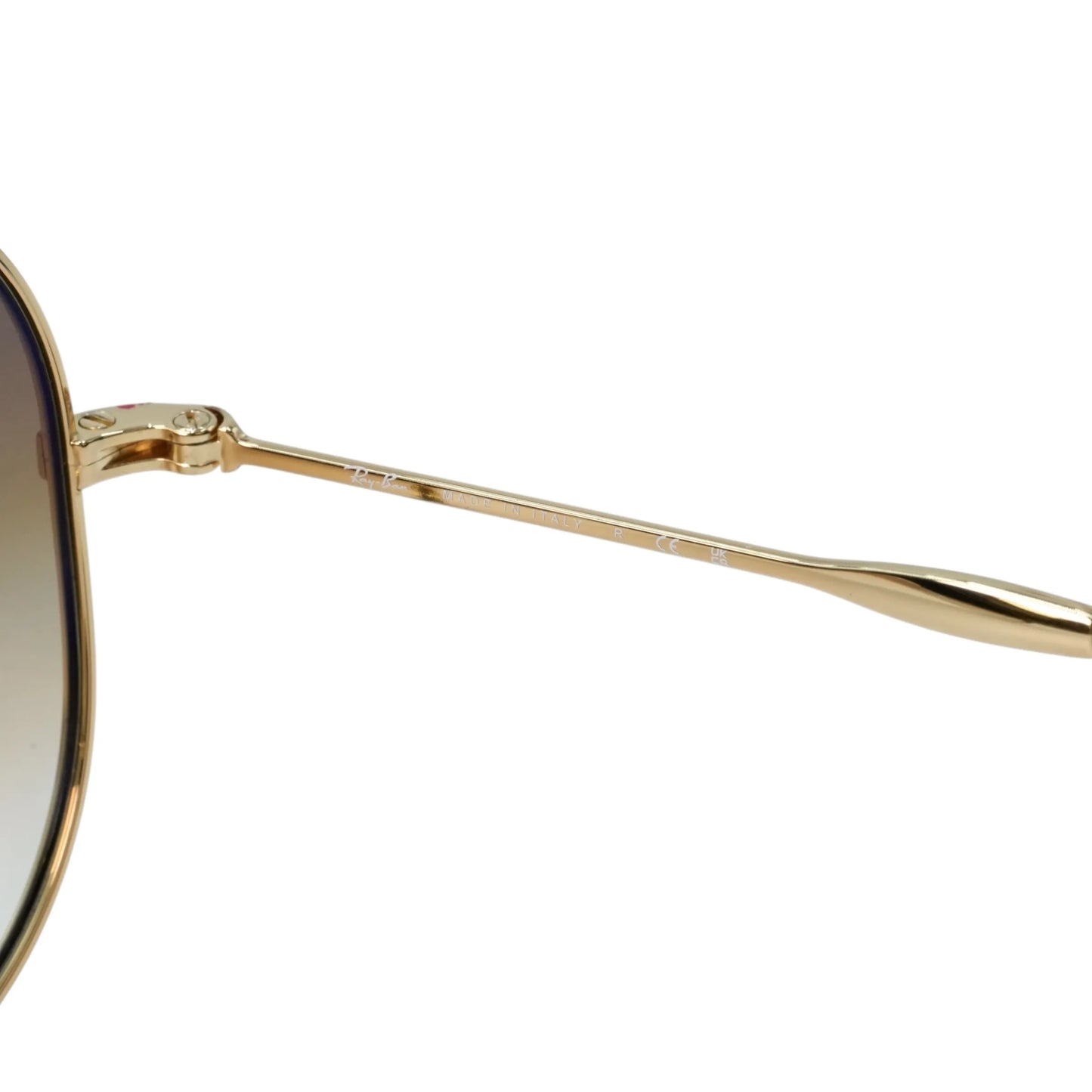 Ray-Ban Gold Frame Sunglasses - Brown - 34070
