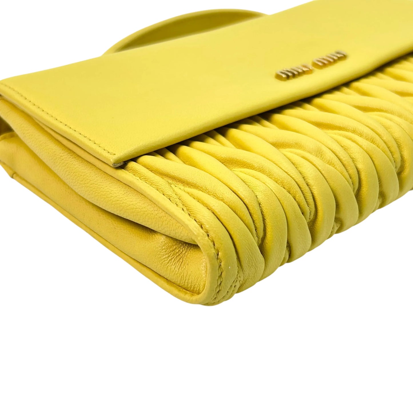 MIUMIU Materasse Long Wallet - Yellow