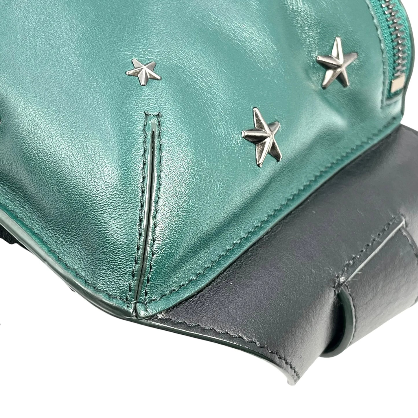 JIMMY CHOO Oscar Star Studs Body Bag - Khaki
