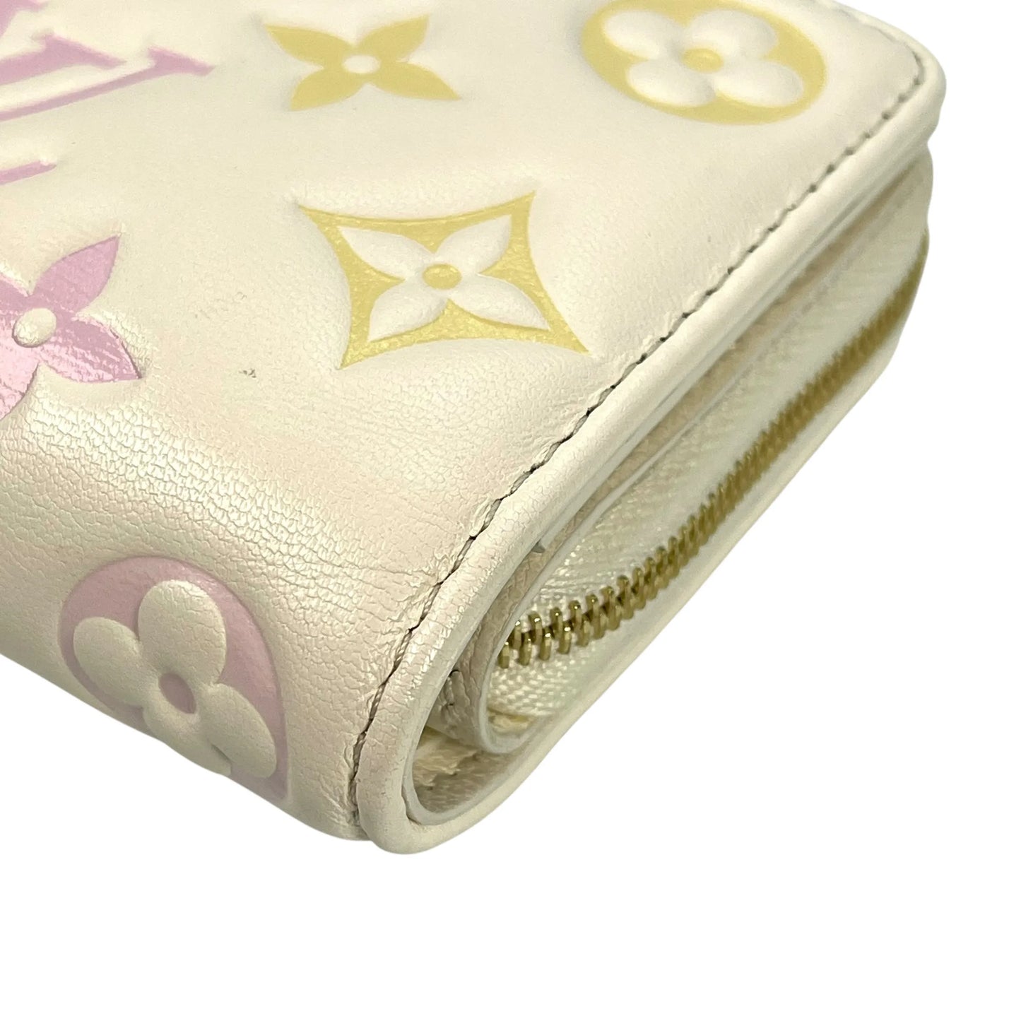 Louis Vuitton Monogram Portefeuille Lou Compact Wallet - White