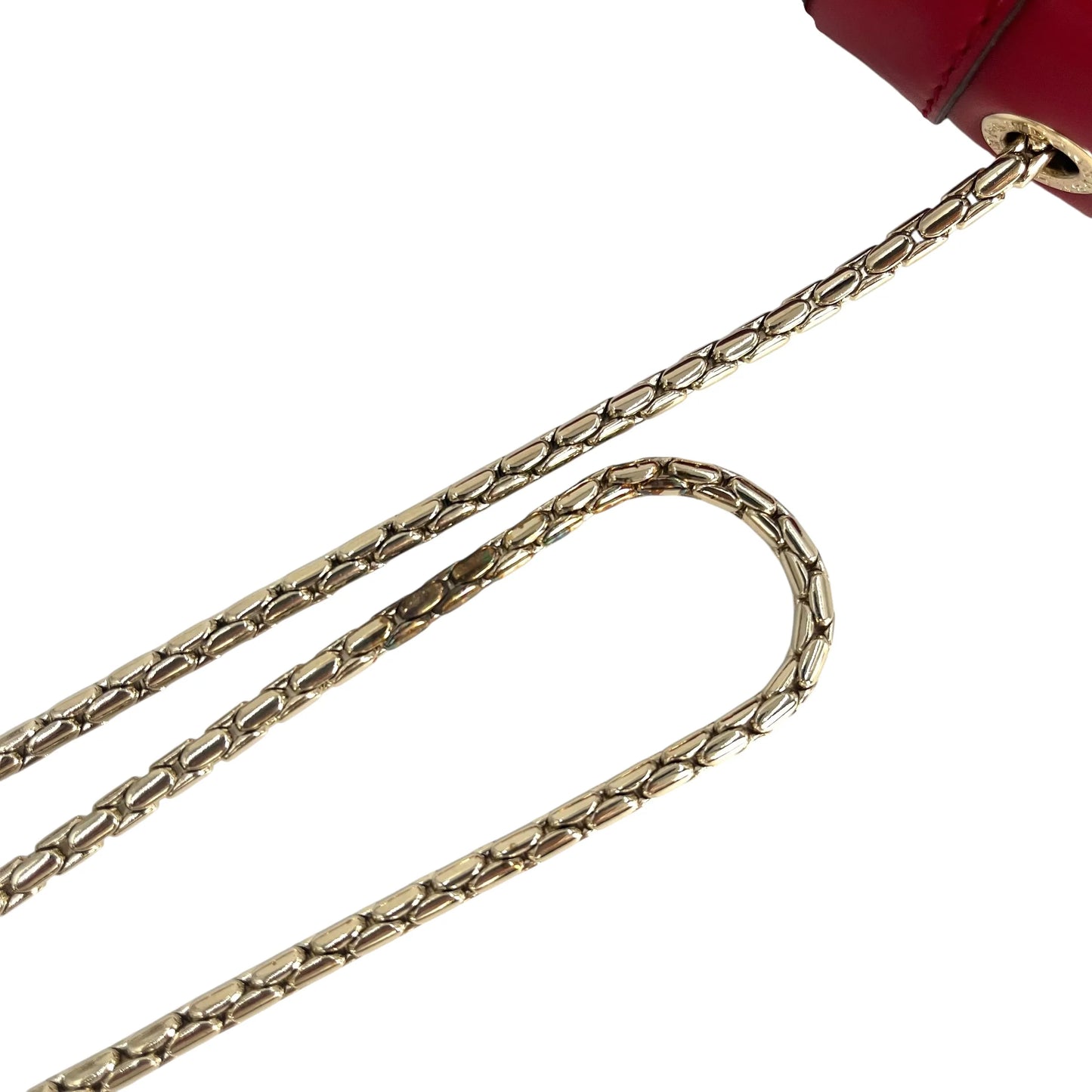 BVLGARI Serpenti Forever Crossbody Bag Chain Shouder Bag - Red