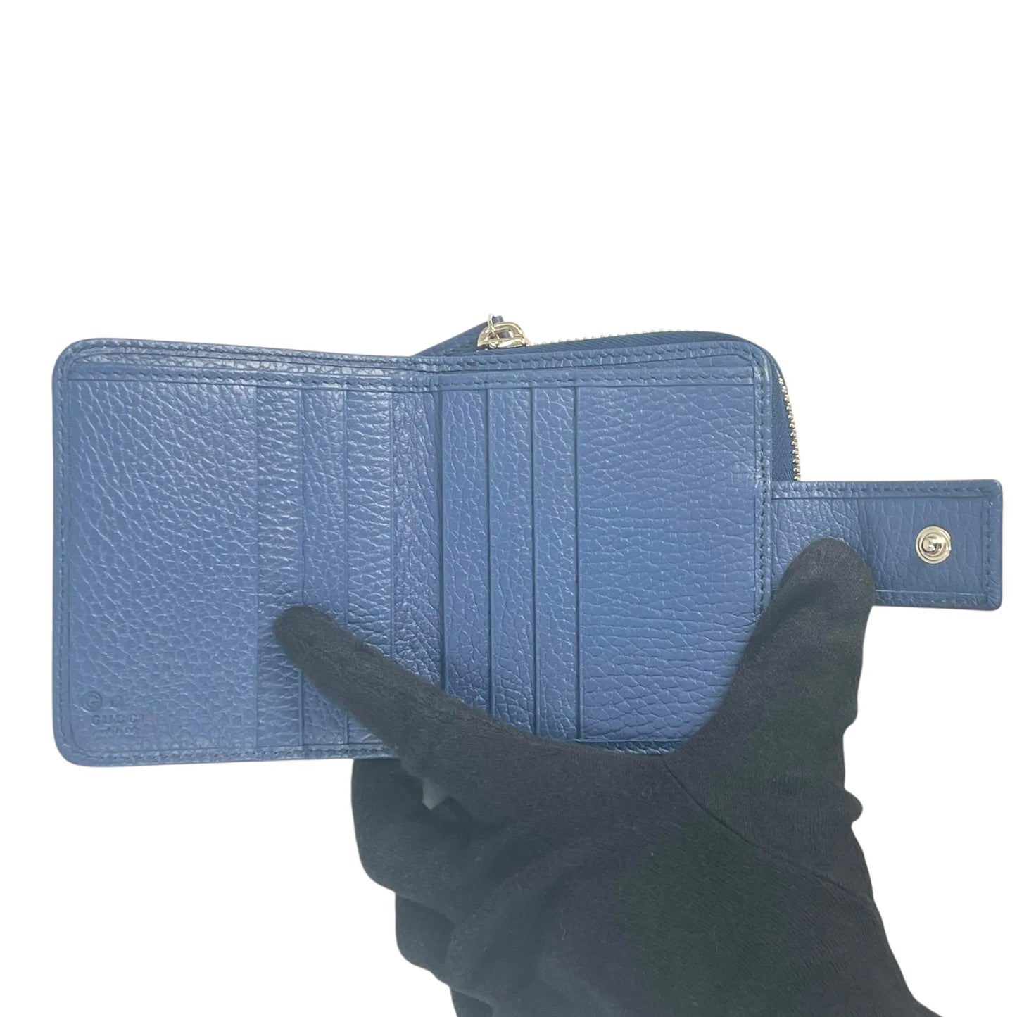 GUCCI GG Canvas Compact Wallet - Brown