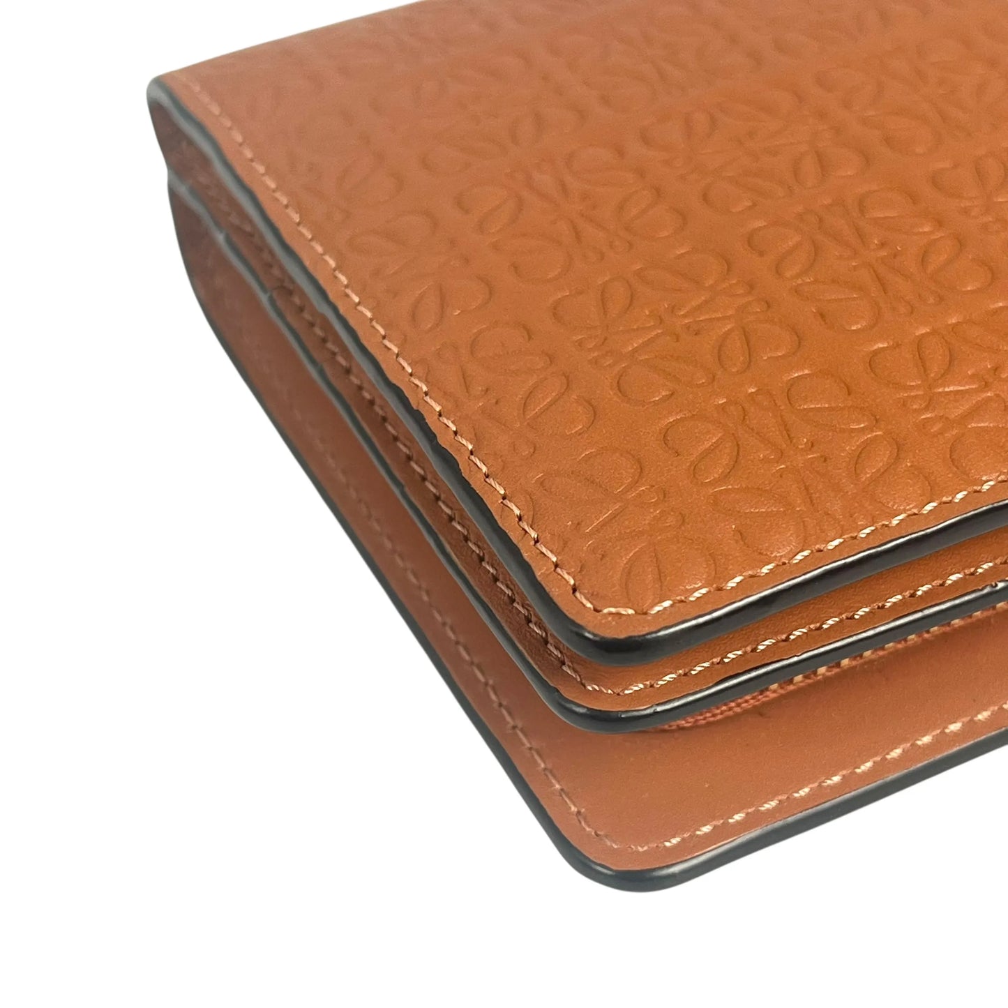 Loewe Repeat Compact Wallet - Brown