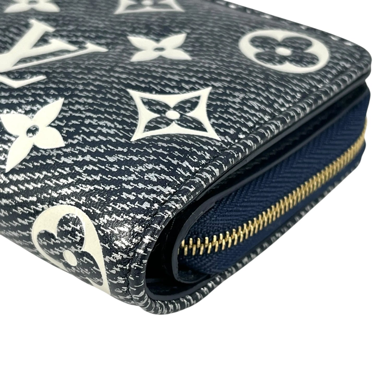 LOUIS VUITTON Portefeuille Lou Monogram Compact Wallet - Navy