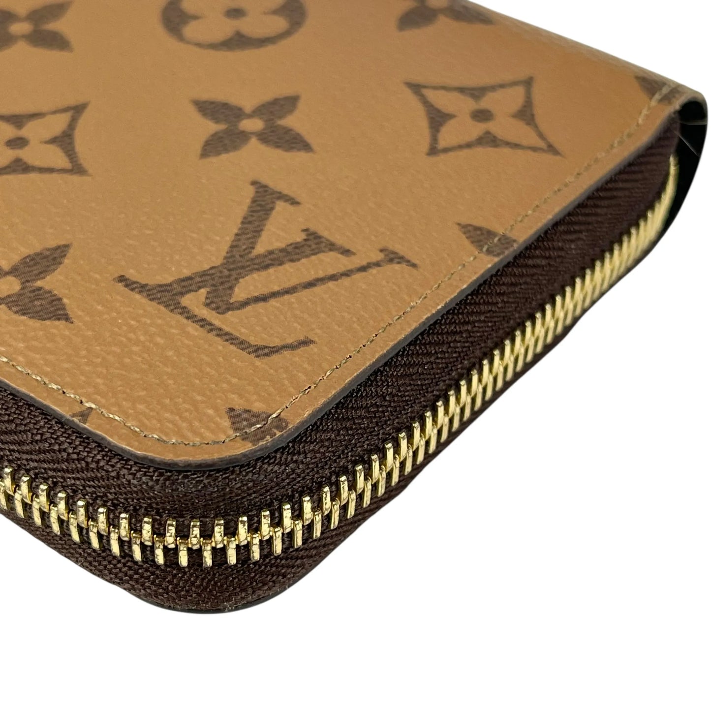 LOUIS VUITTON Monogram Reverse Zippy Long Wallet - Brown