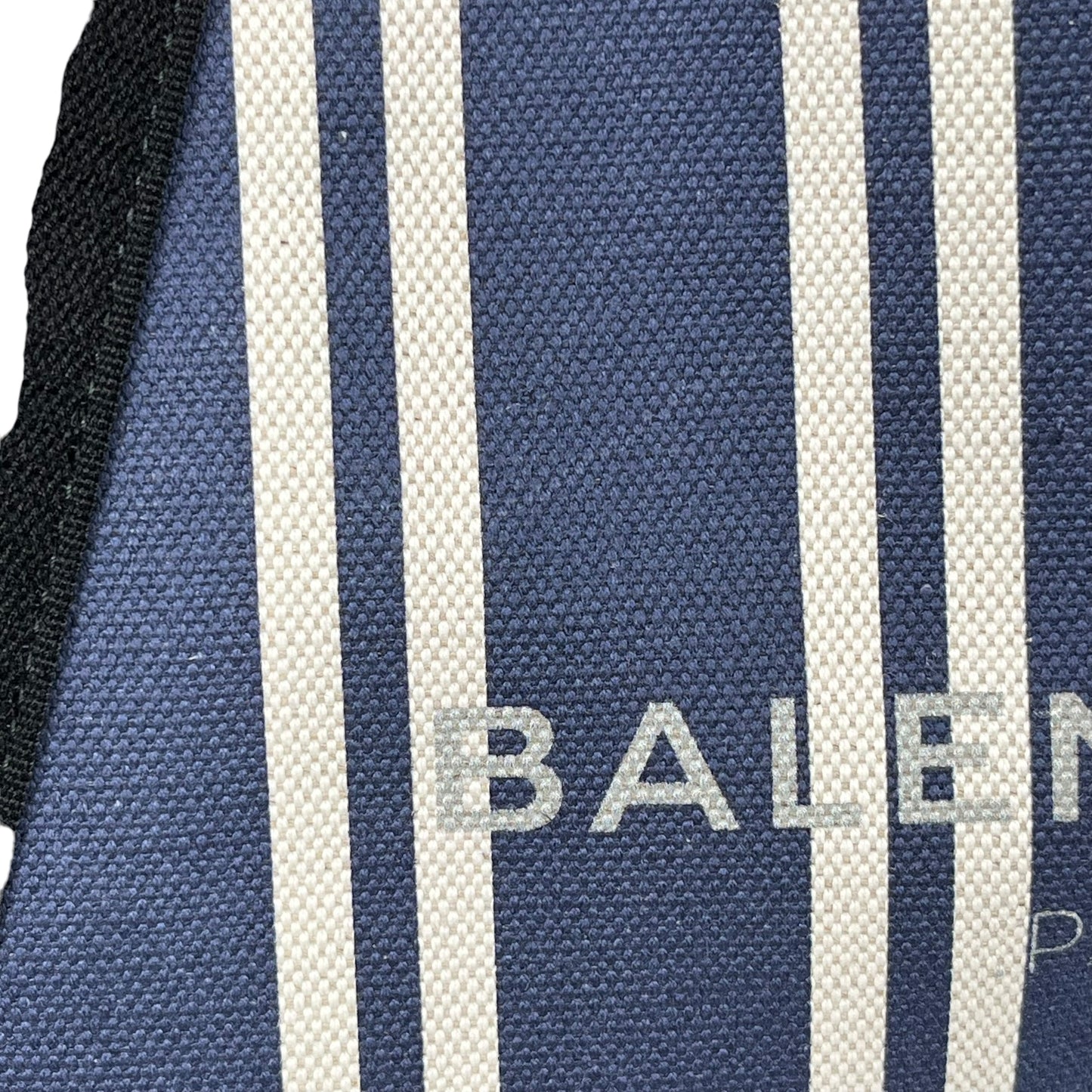 BALENCIAGA Stripe Navy Cabas