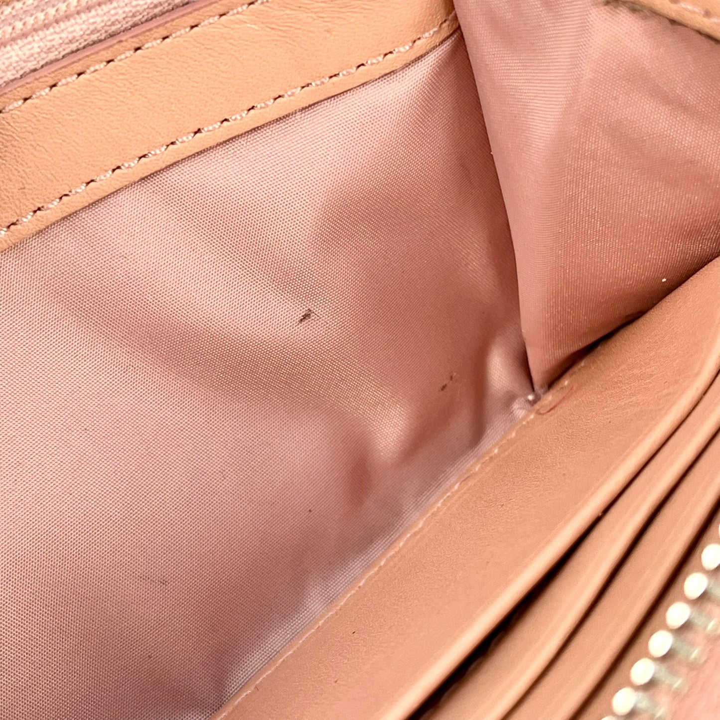 COACH Madison gathered leather zip around wallet