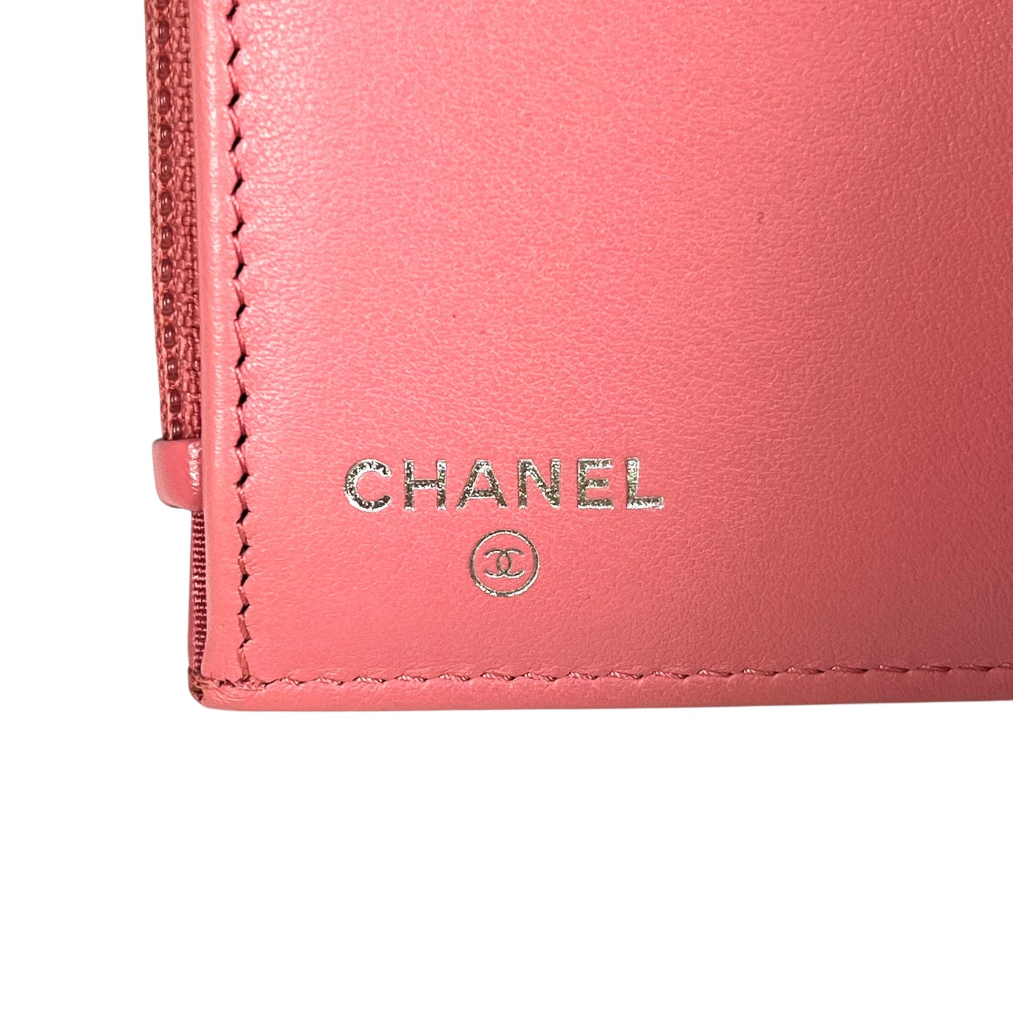 CHANEL Vstich Mademoiselle Tri-fold wallet