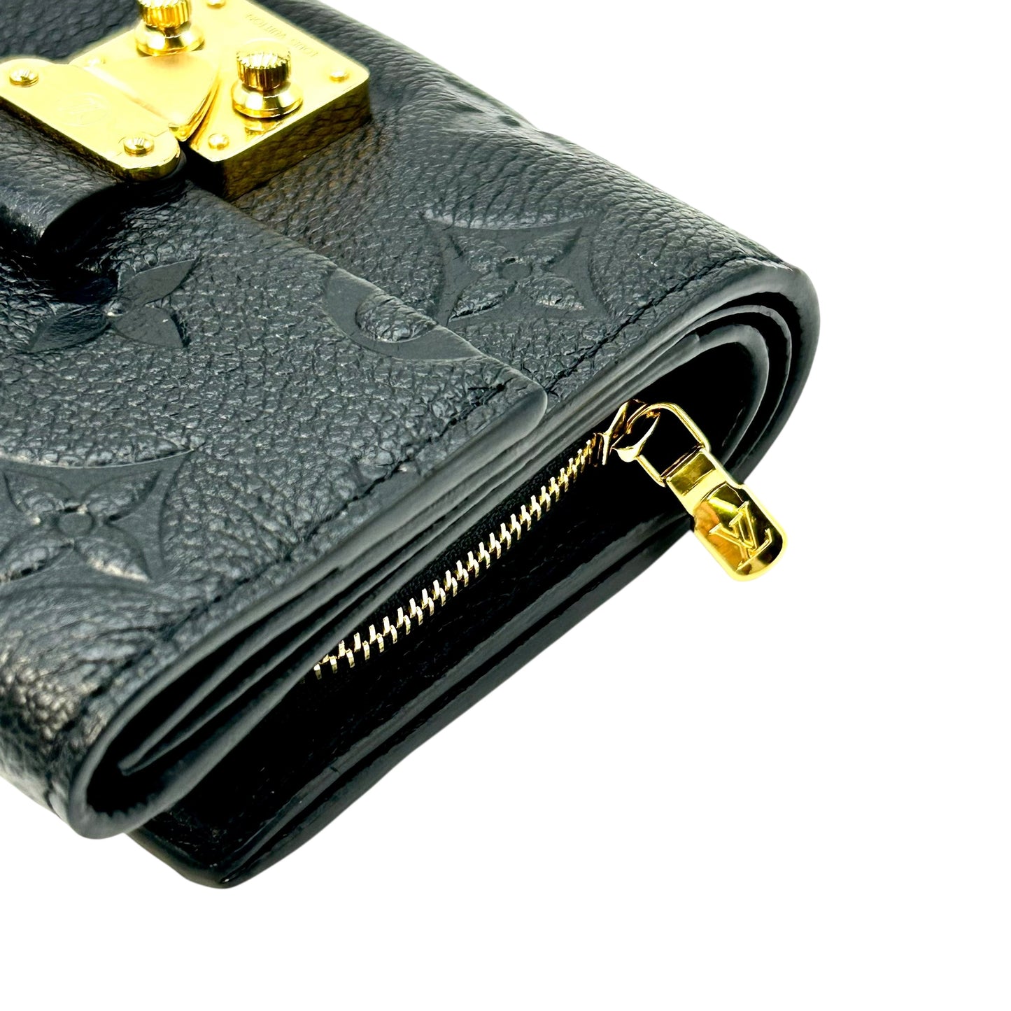 Louis Vuitton Monogram Empreinte Portefeuille Metis Conpact Wallet - Noir