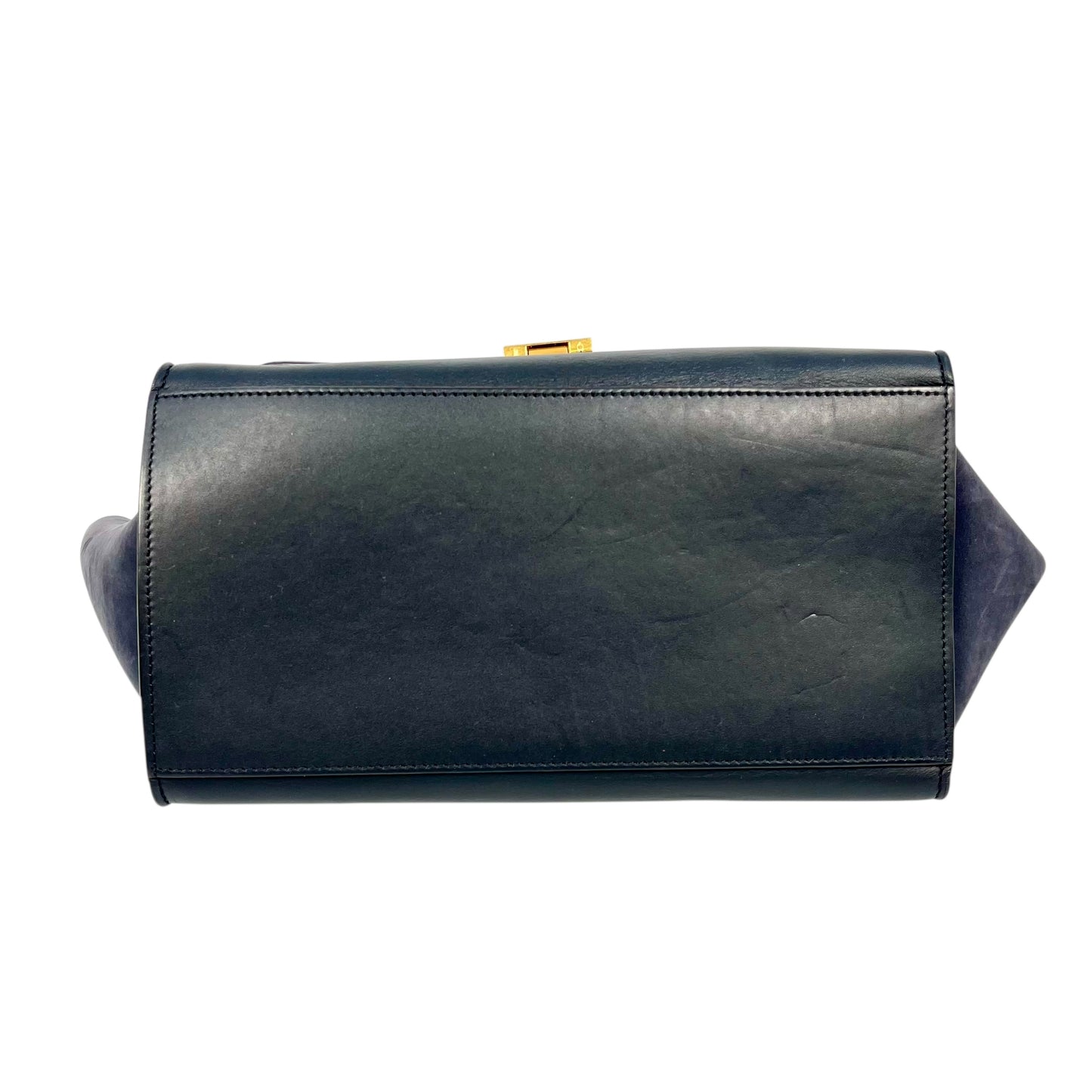 CELINE Trapeze Hand Bag - Navy Blue