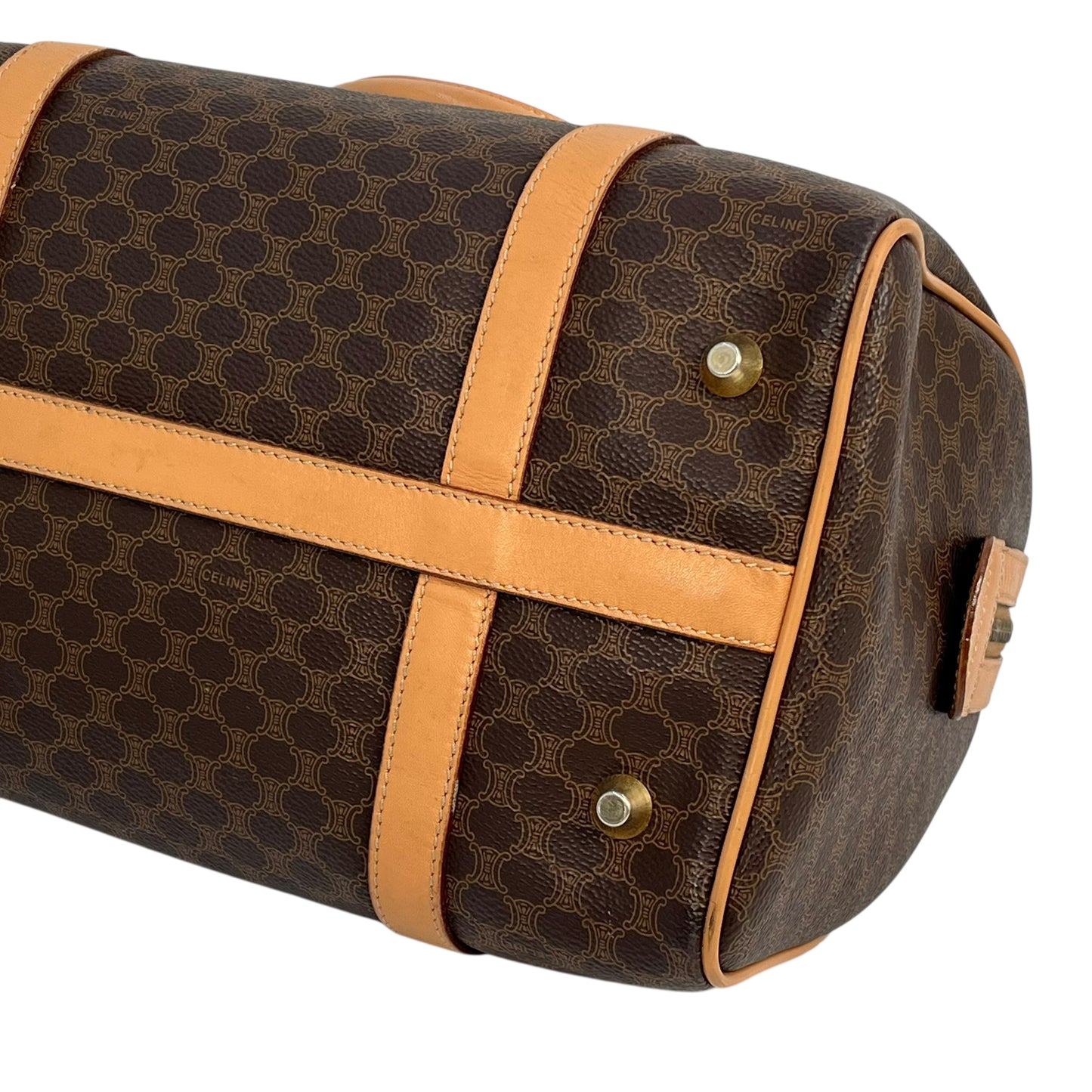 CELINE Macadam Boston Hand Bag - Brown