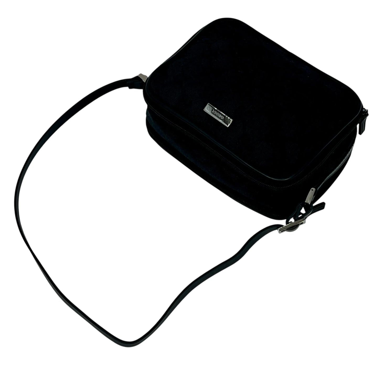 GUCCI GG Canvas Shoulder Pouch Mini Bag - Black