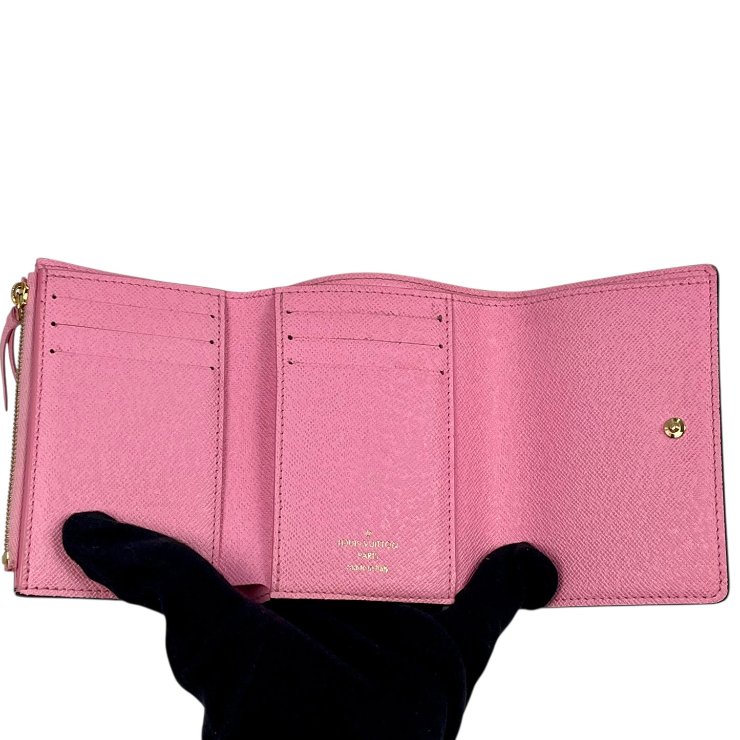 Louis Vuitton Monogram Portefeuille VIctorine Compact Wallet - Brown