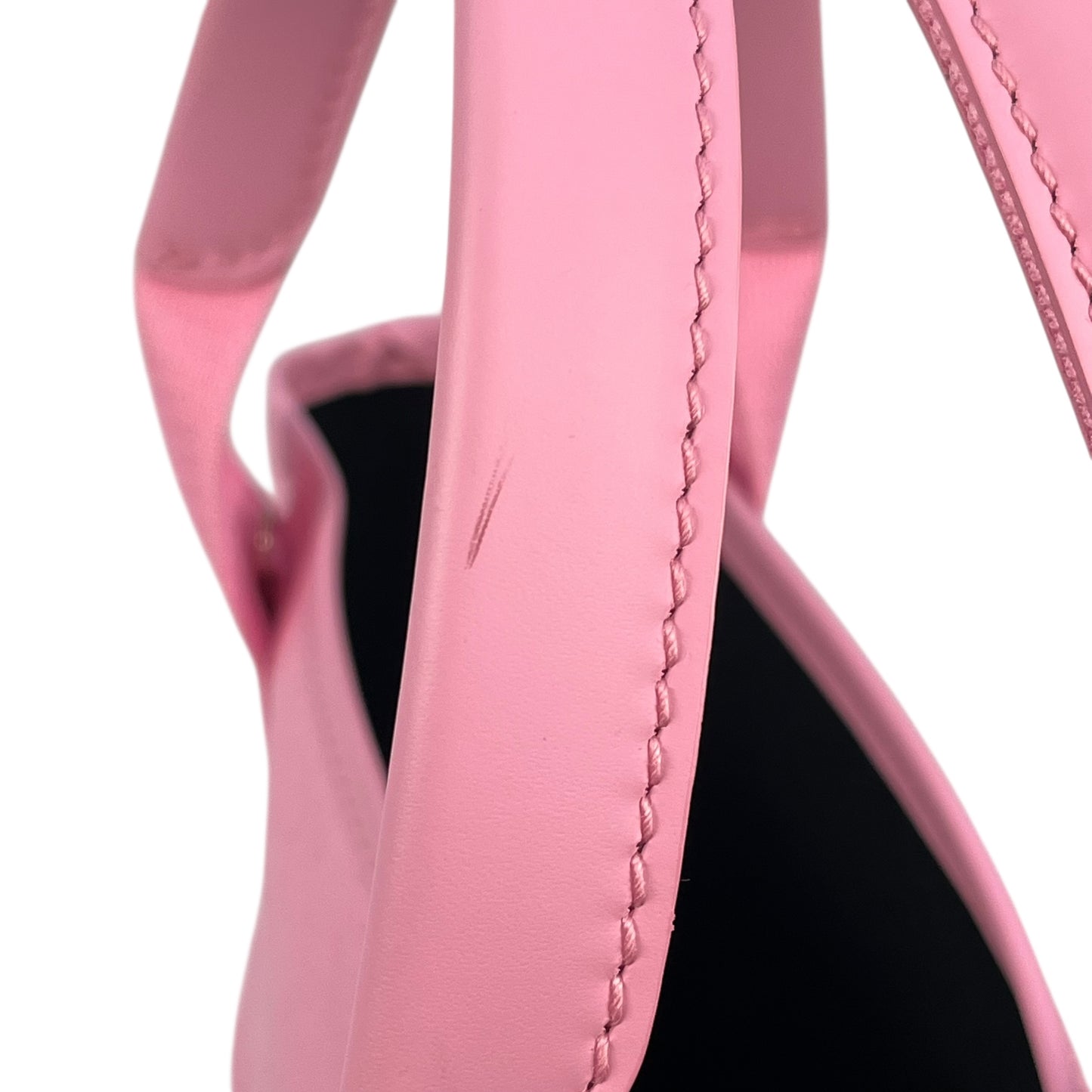 BALENCIAGA Navy Canvas XS Hand Bag - Pink