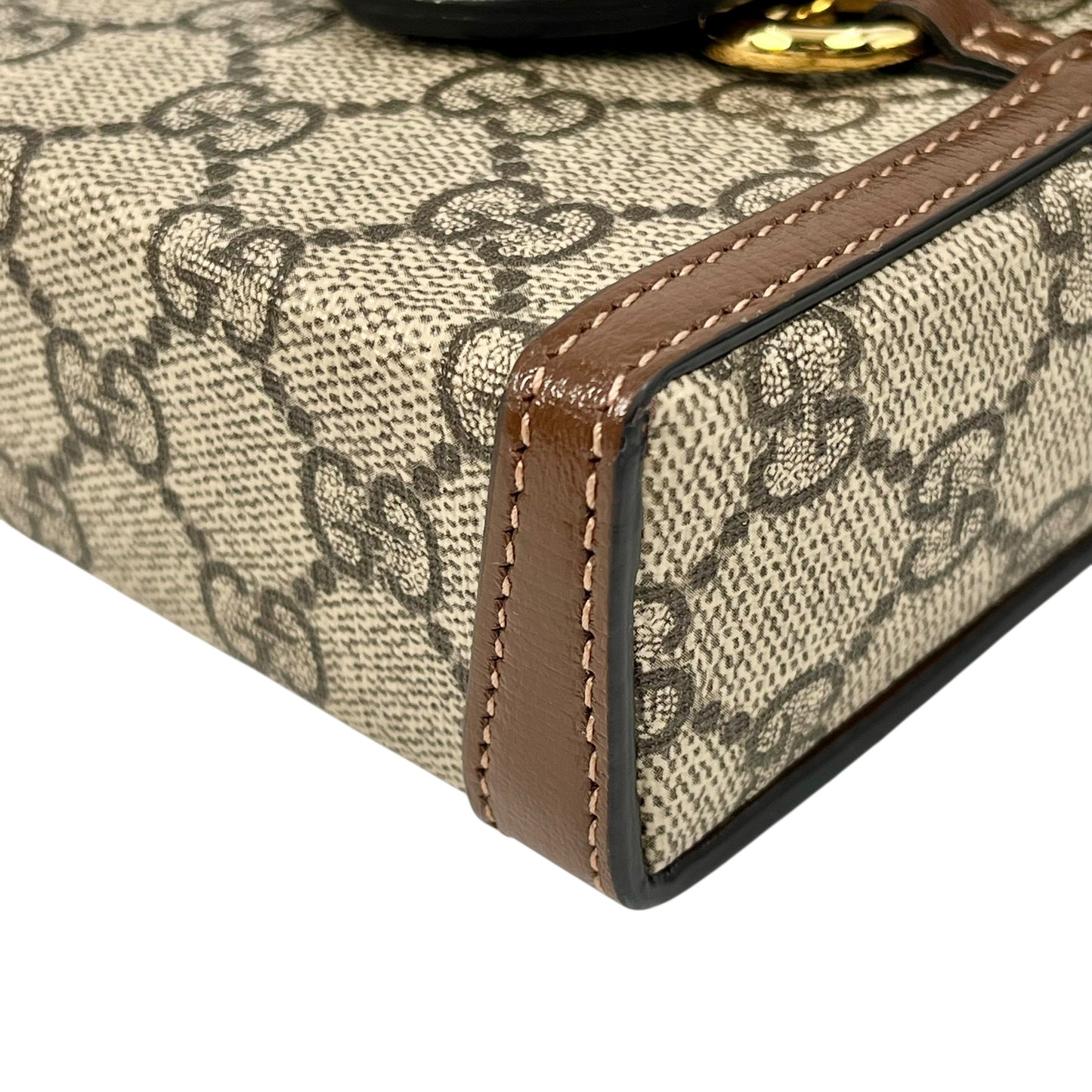 GUCCI GG Supreme Horsebit 1955 Mini Shoulder Bag