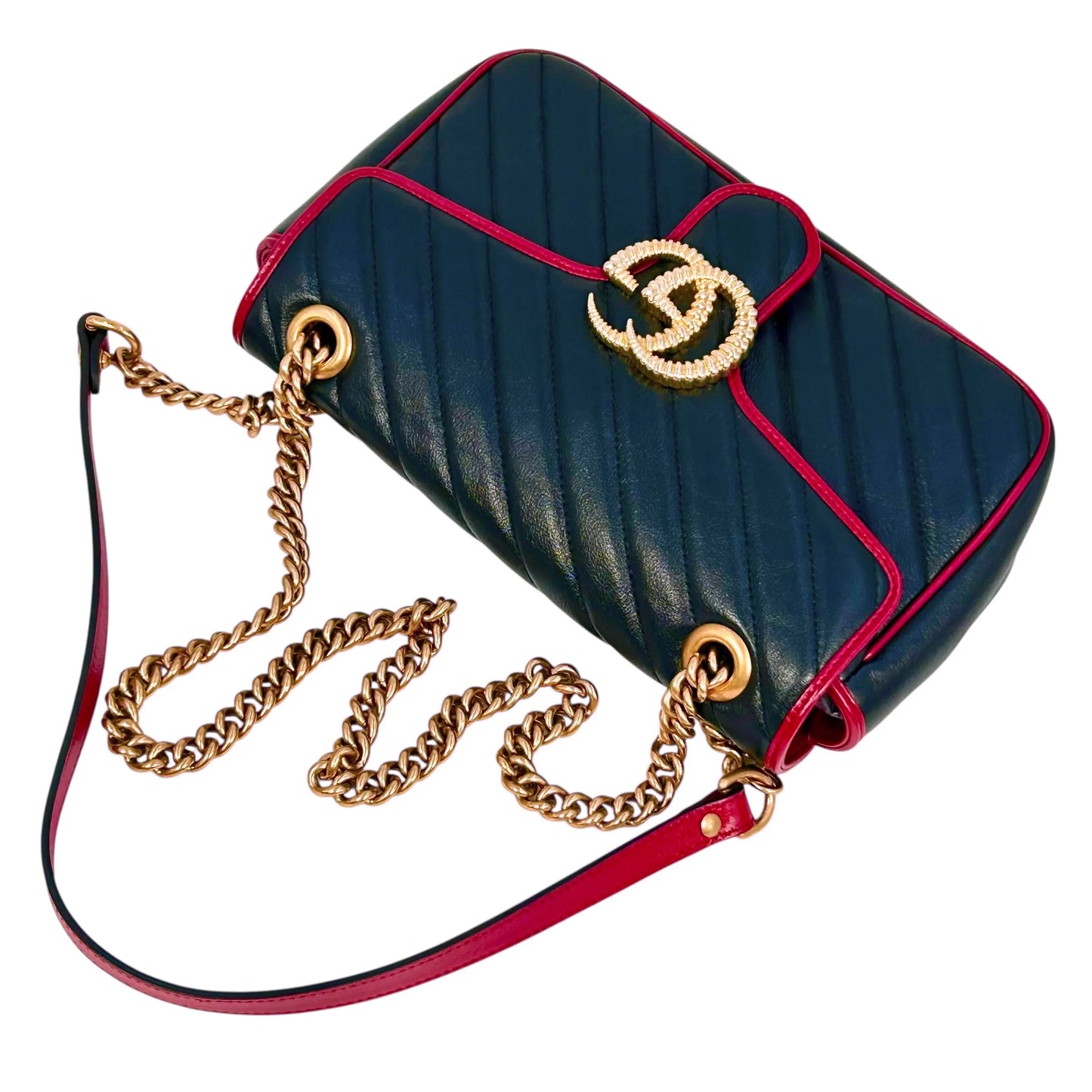 GUCCI GG Marmont Quilted Chain Shoulder Bag