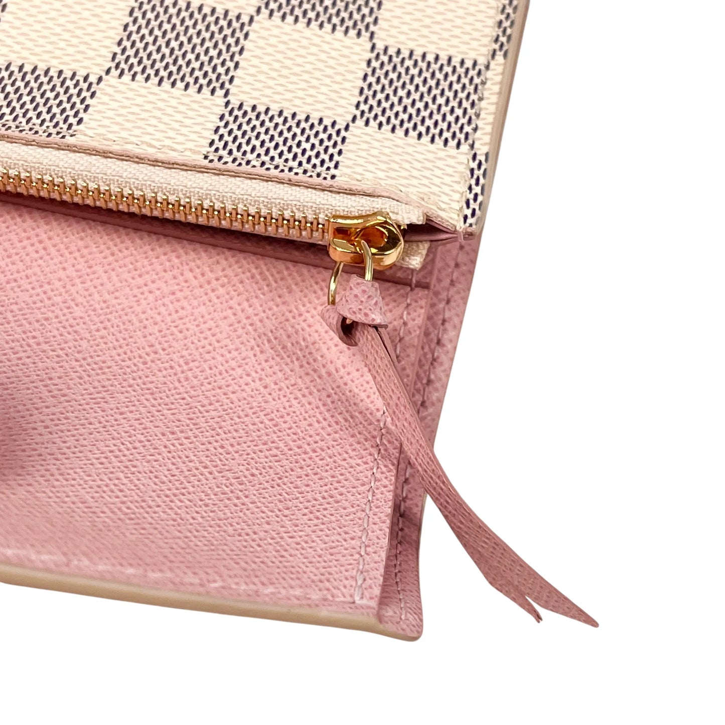 Louis Vuitton Damier Portefeuille VIctorine Compact Wallet - White