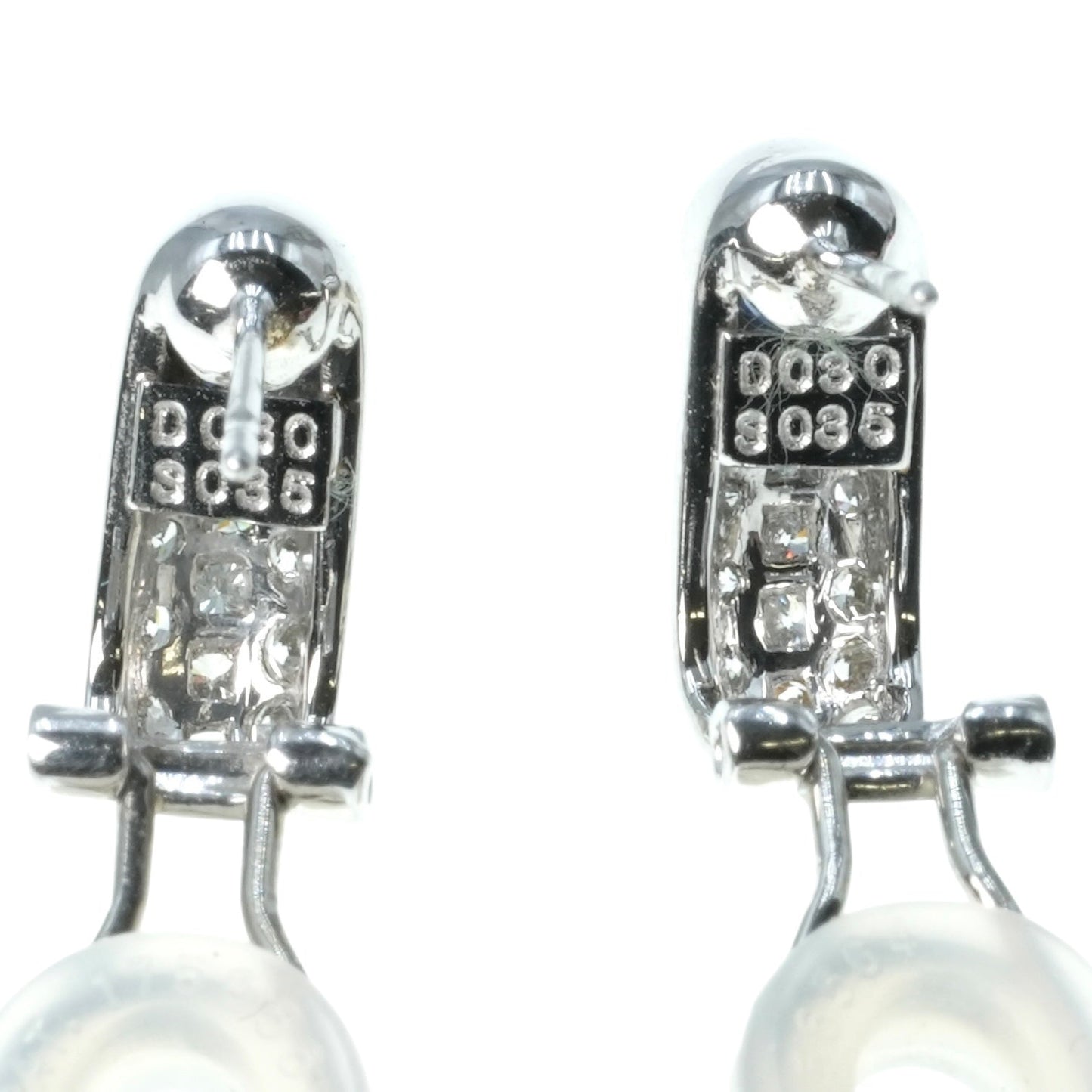 Sapphire Platinum Earring Pt900