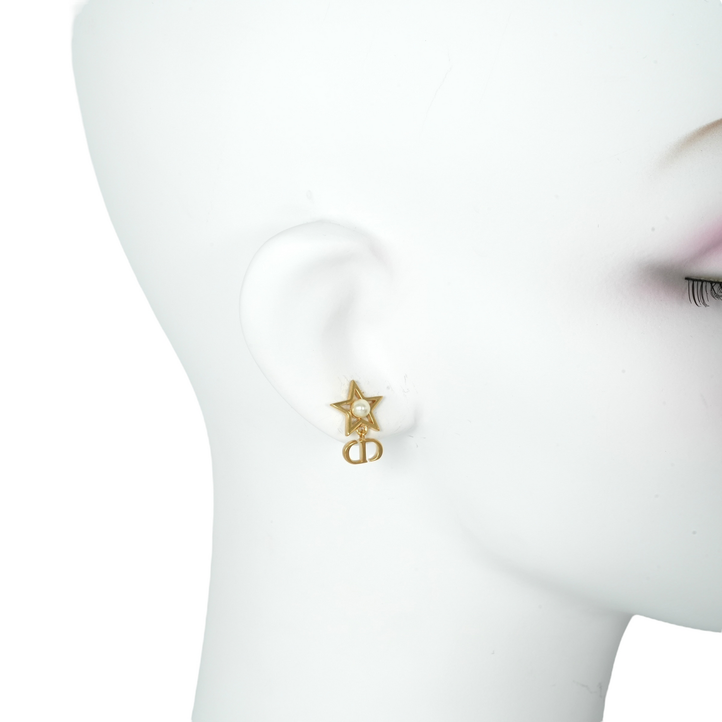 Dior Petit CD Lucky Charms Earrings Jewelry