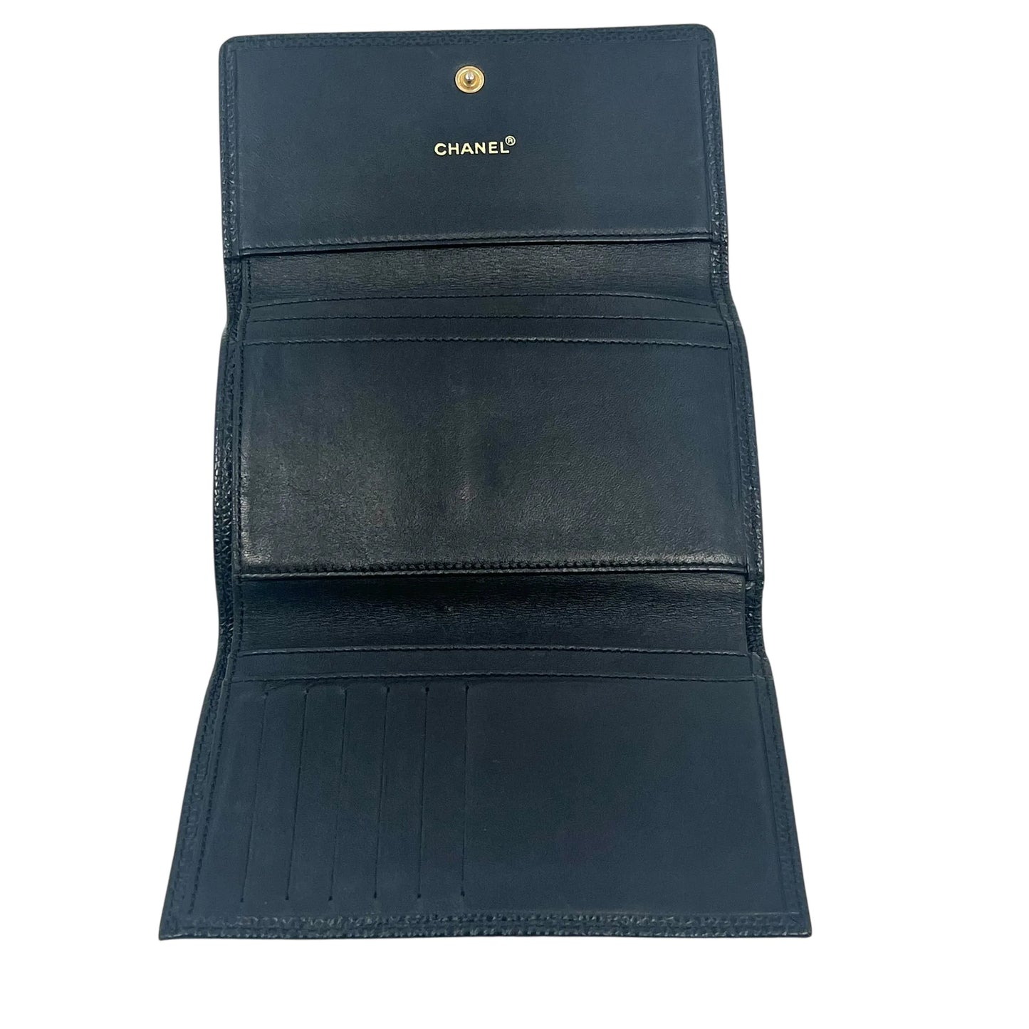 CHANEL Coco Mark Compact Wallet - Black