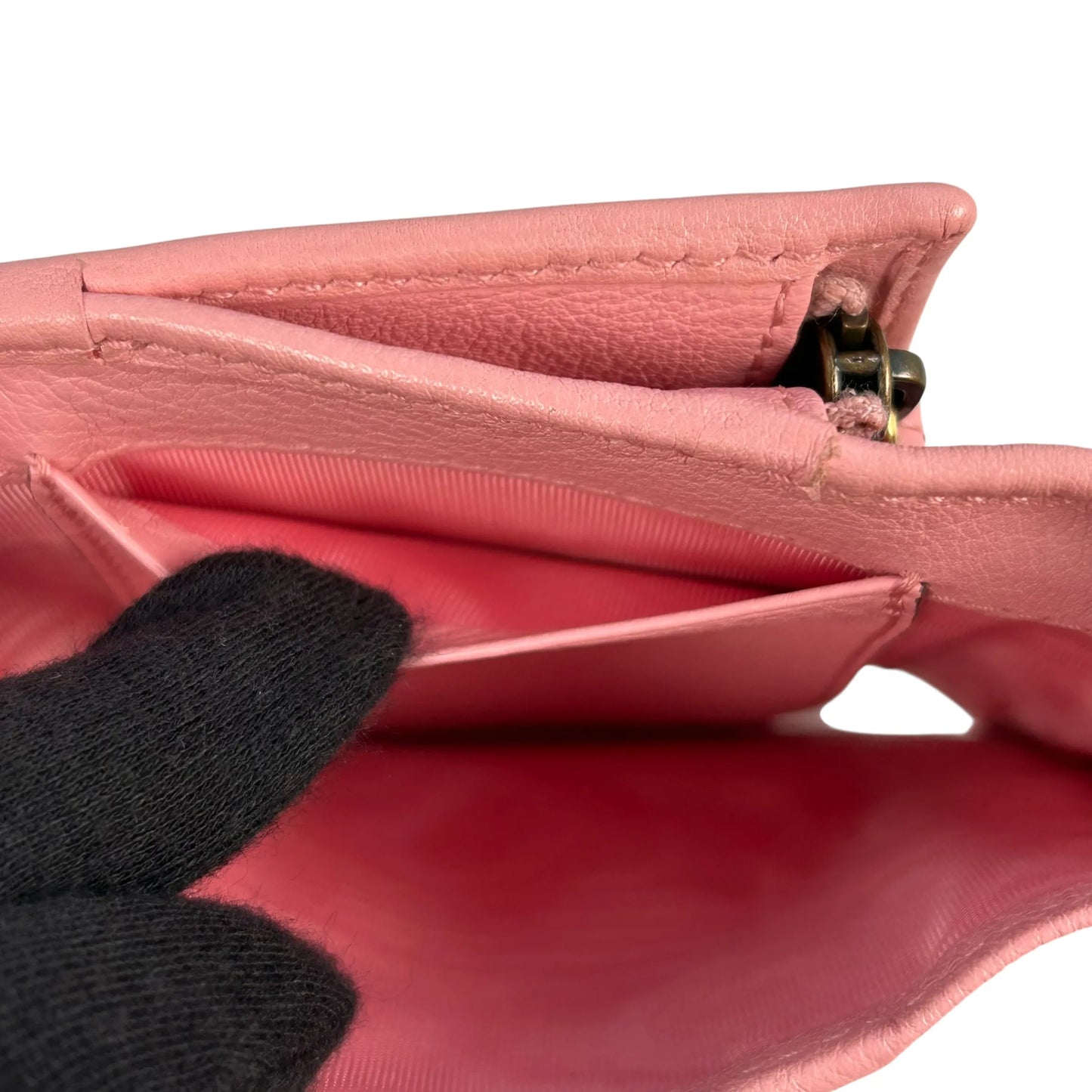 GUCCI GG marmont Bamboo Compact Wallet - Pink