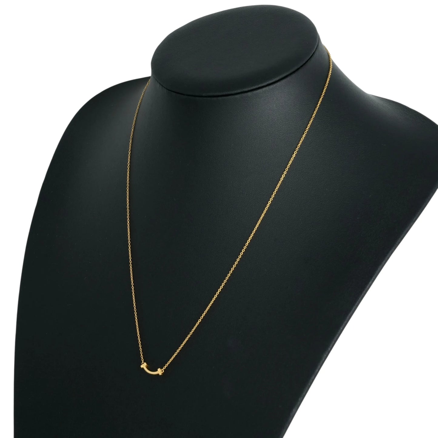 Tiffany T-Smile Yellow Gold Mini Necklace
