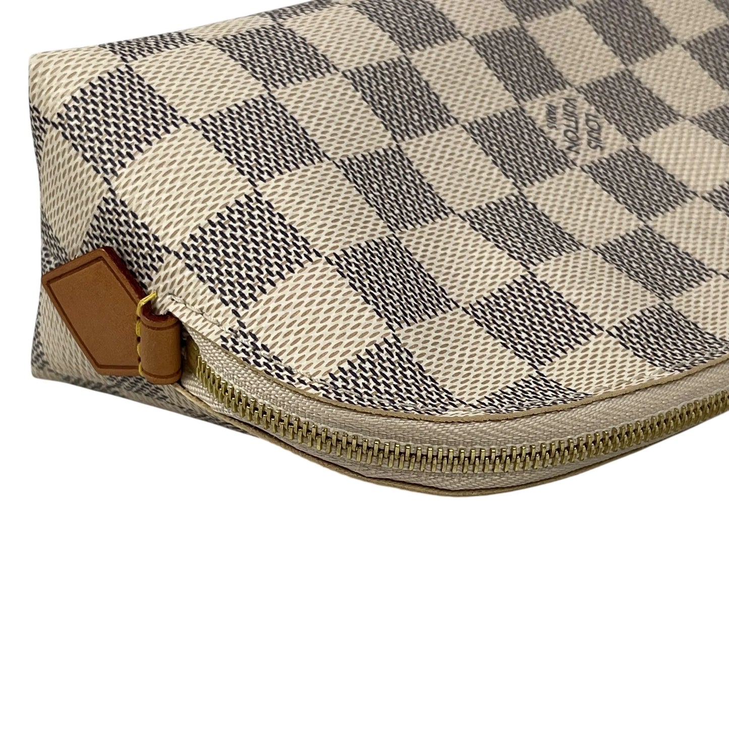 Louis Vuitton Damier Azur Pochette Cosmetic Pouch - White