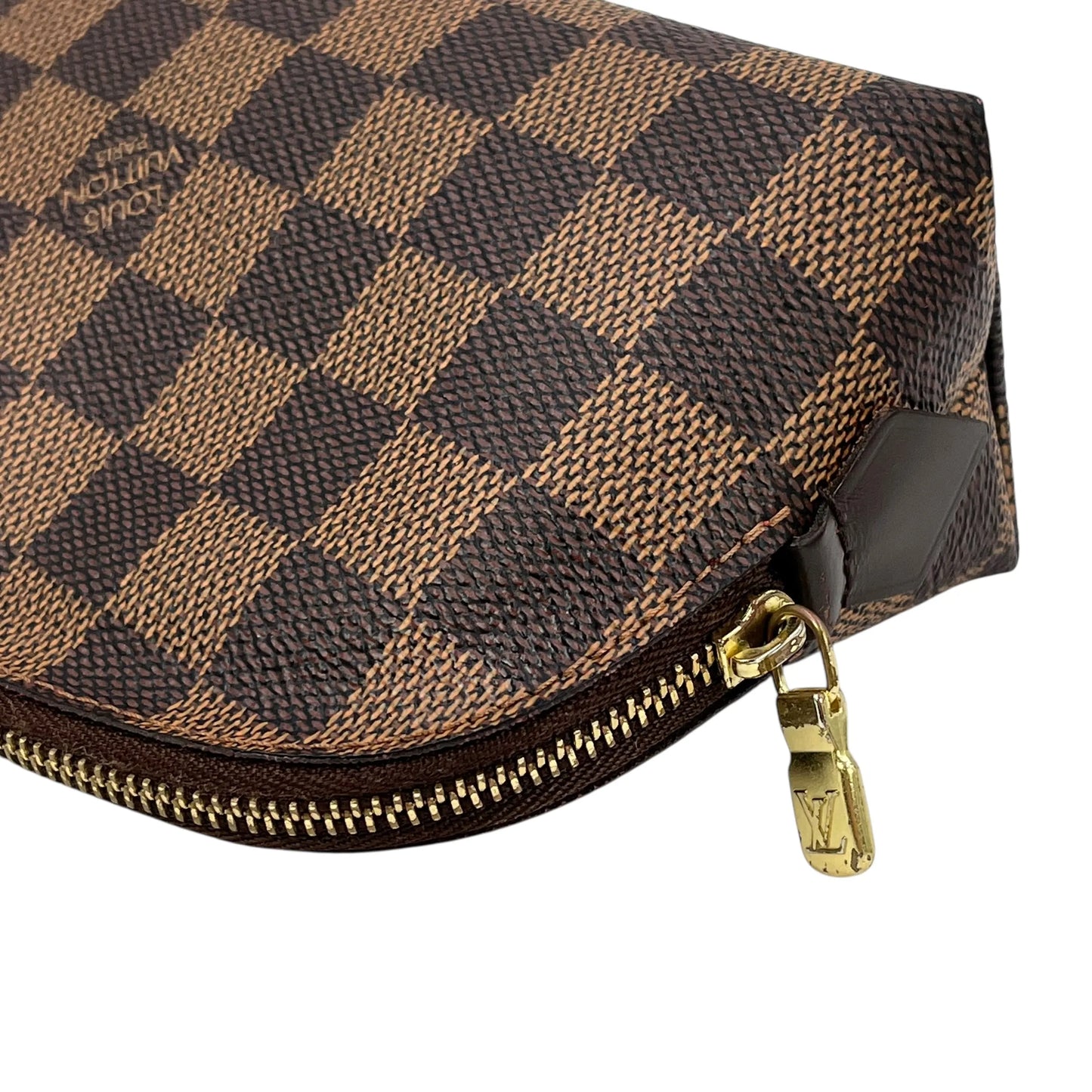 Louis Vuitton Damier Azur Pochette Cosmetic Pouch - Brown - SR4132