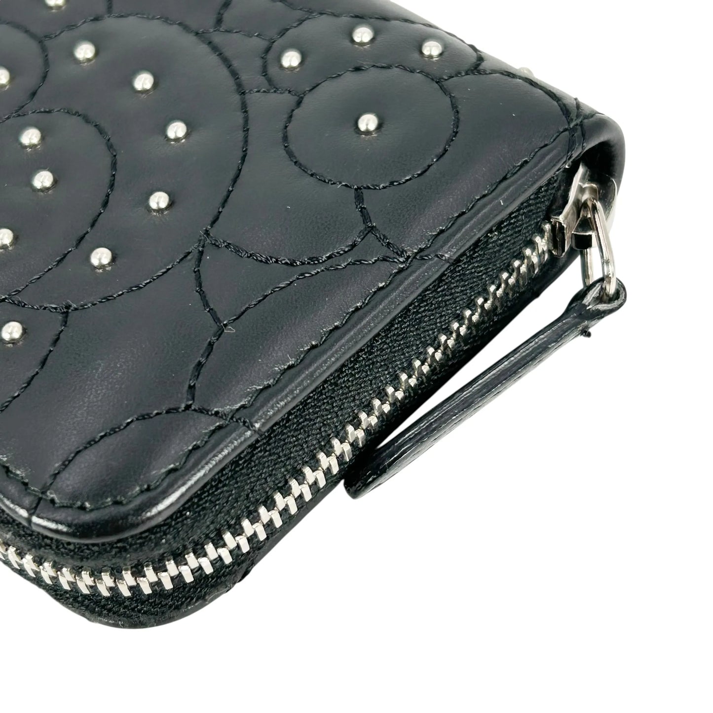 CHANEL Camellia Coin Purse Card Case Wallet - Black
