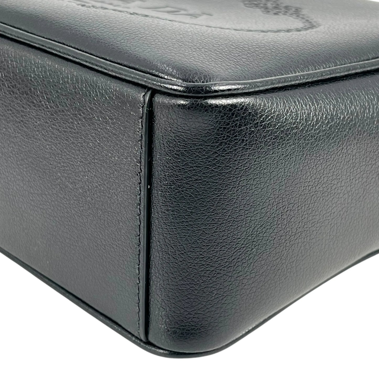 PRADA Saffiano Leather Shoulder Bag - Black