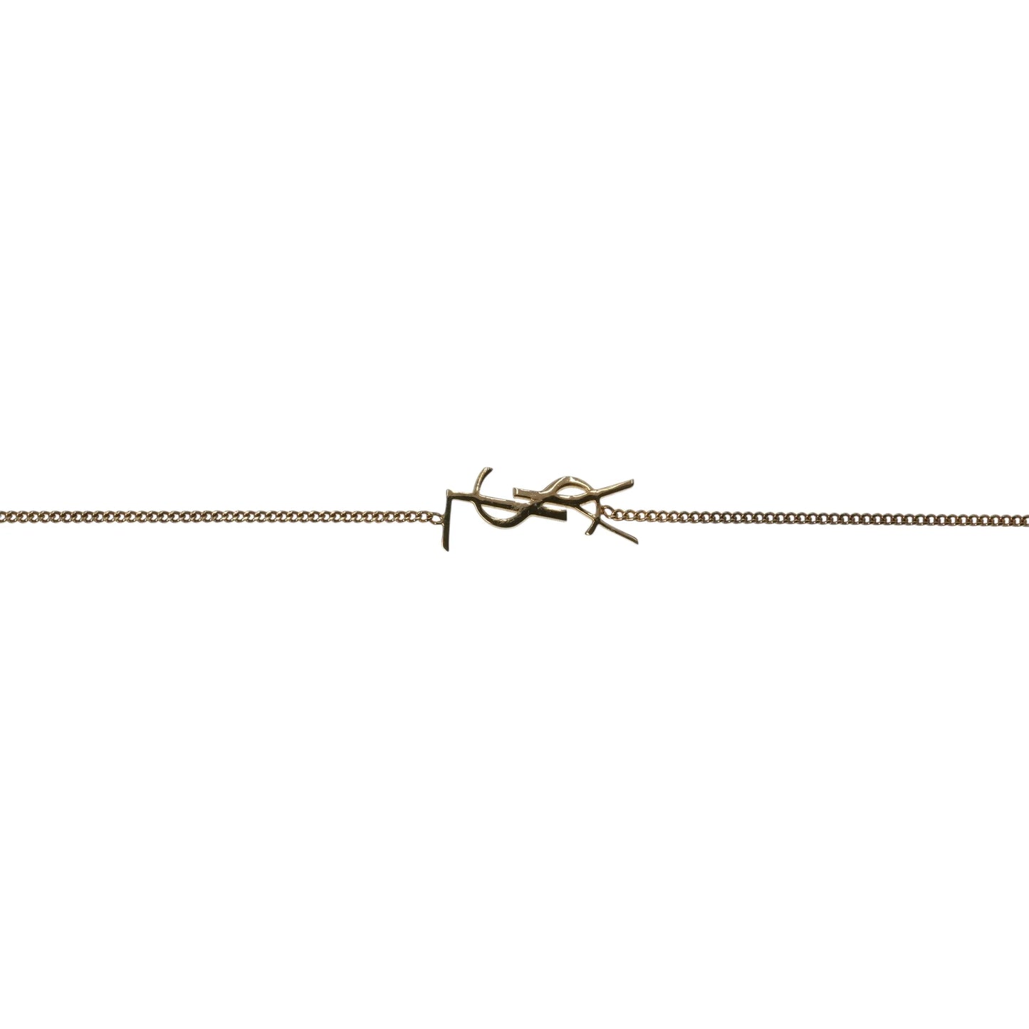 Saint Laurent YSL Logo Bracelet - Gold Plated
