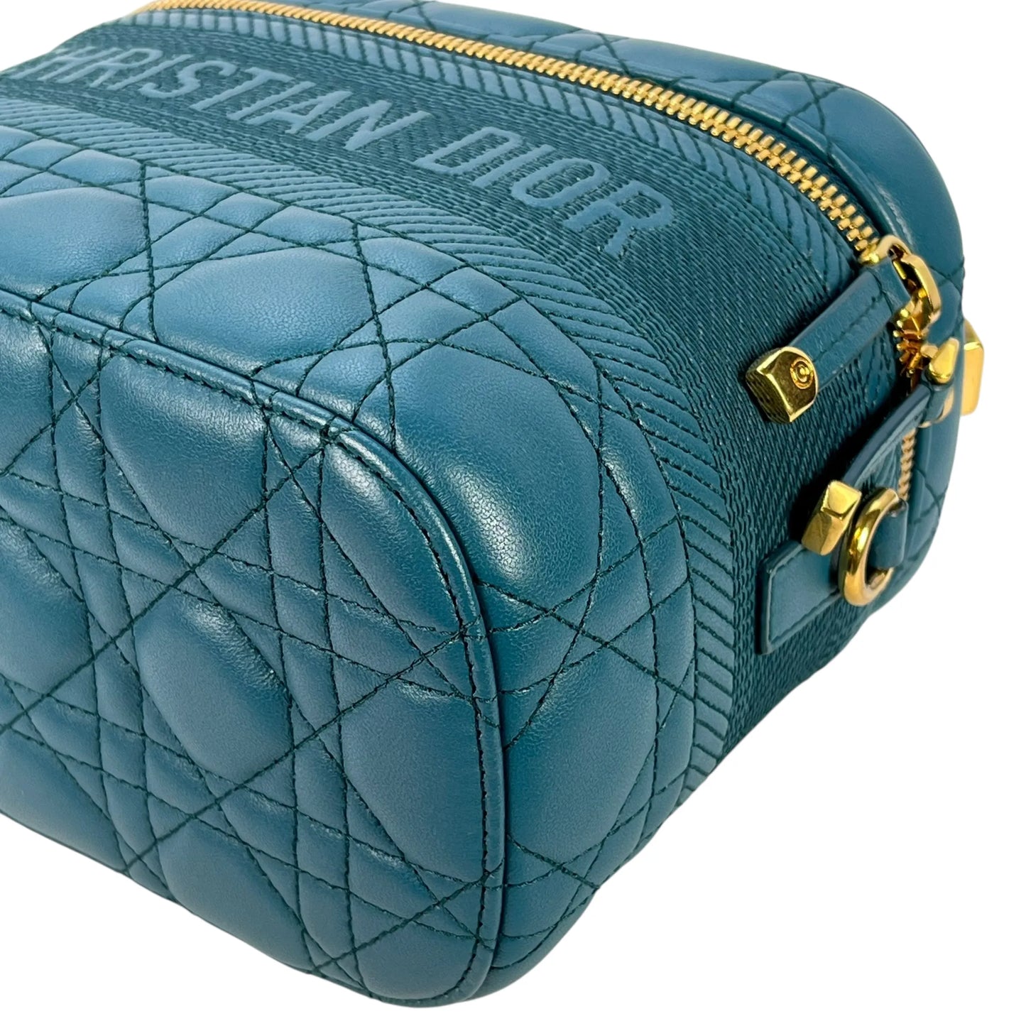 Dior Small Travel Vanity Hand Bag Shoulder Bag - Blue