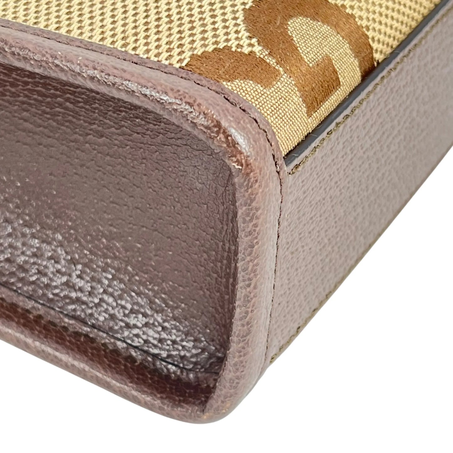 GUCCI Jumbo GG Mini Hand Bag Shoulder Bag - Brown