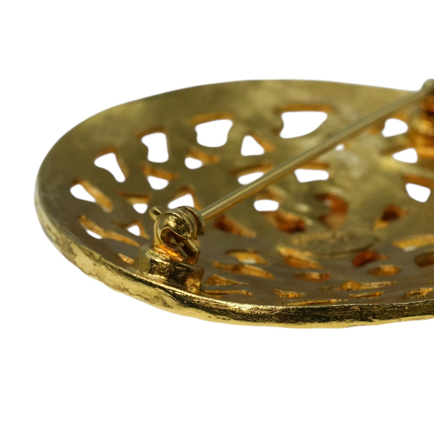 CHANEL CC Logo Round Brooch 95A Accessories - Gold Plated 4.5cm