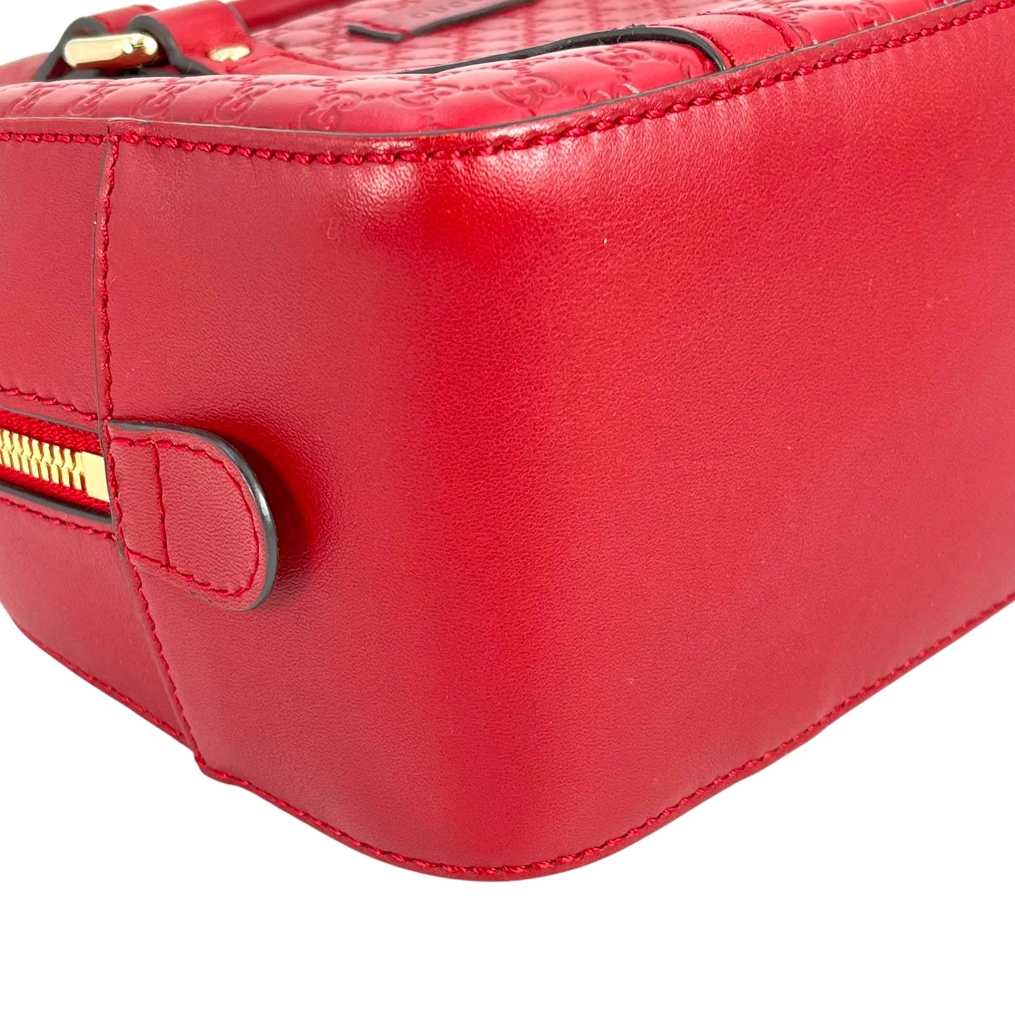 GUCCI Micro Guccissima Hand Bag - Red