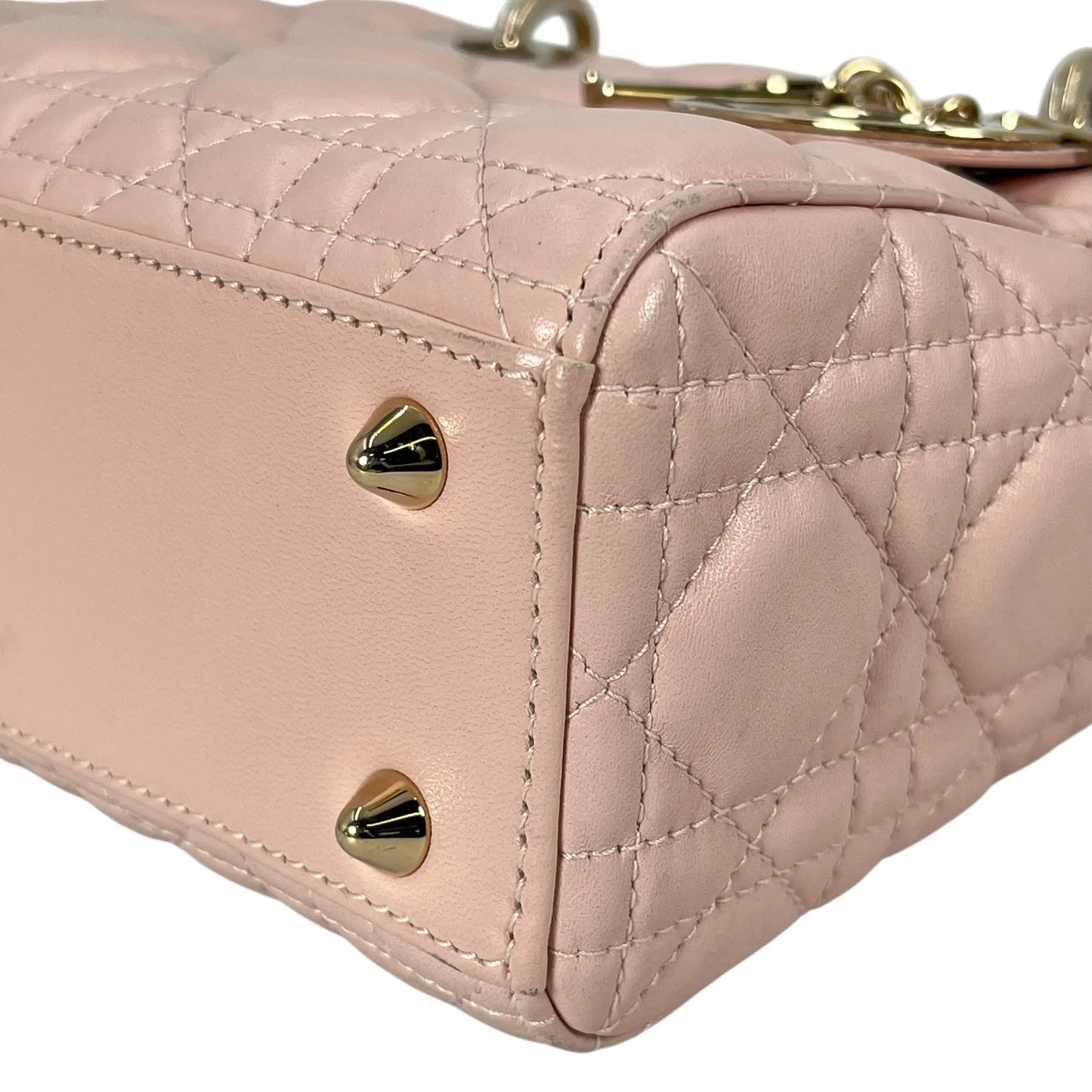Dior Small Lady Dior My ABCDior Leather Hand Bag - Pink