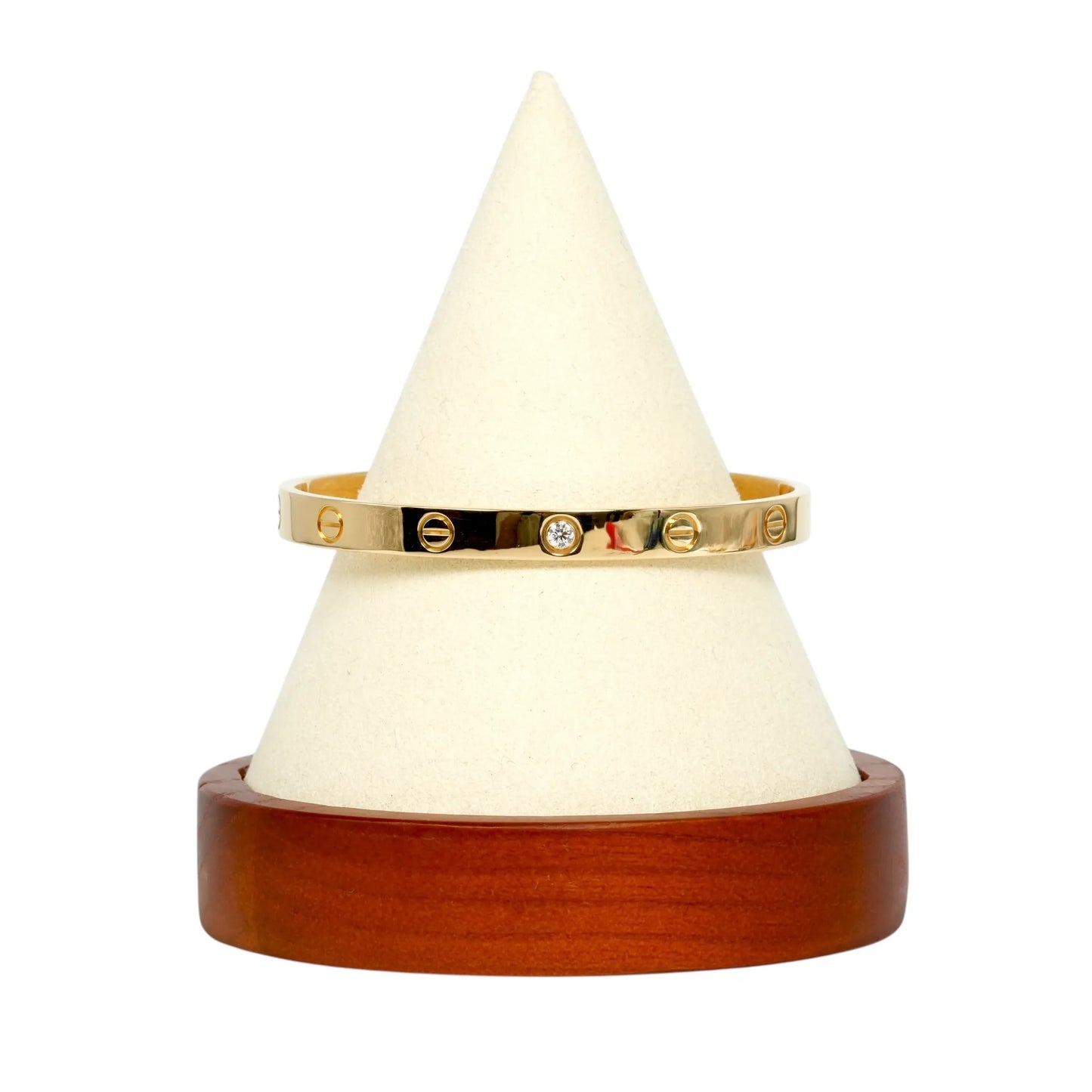 Cartier Love Open Bracelet 1PD Diamond 18KYG Jewelry