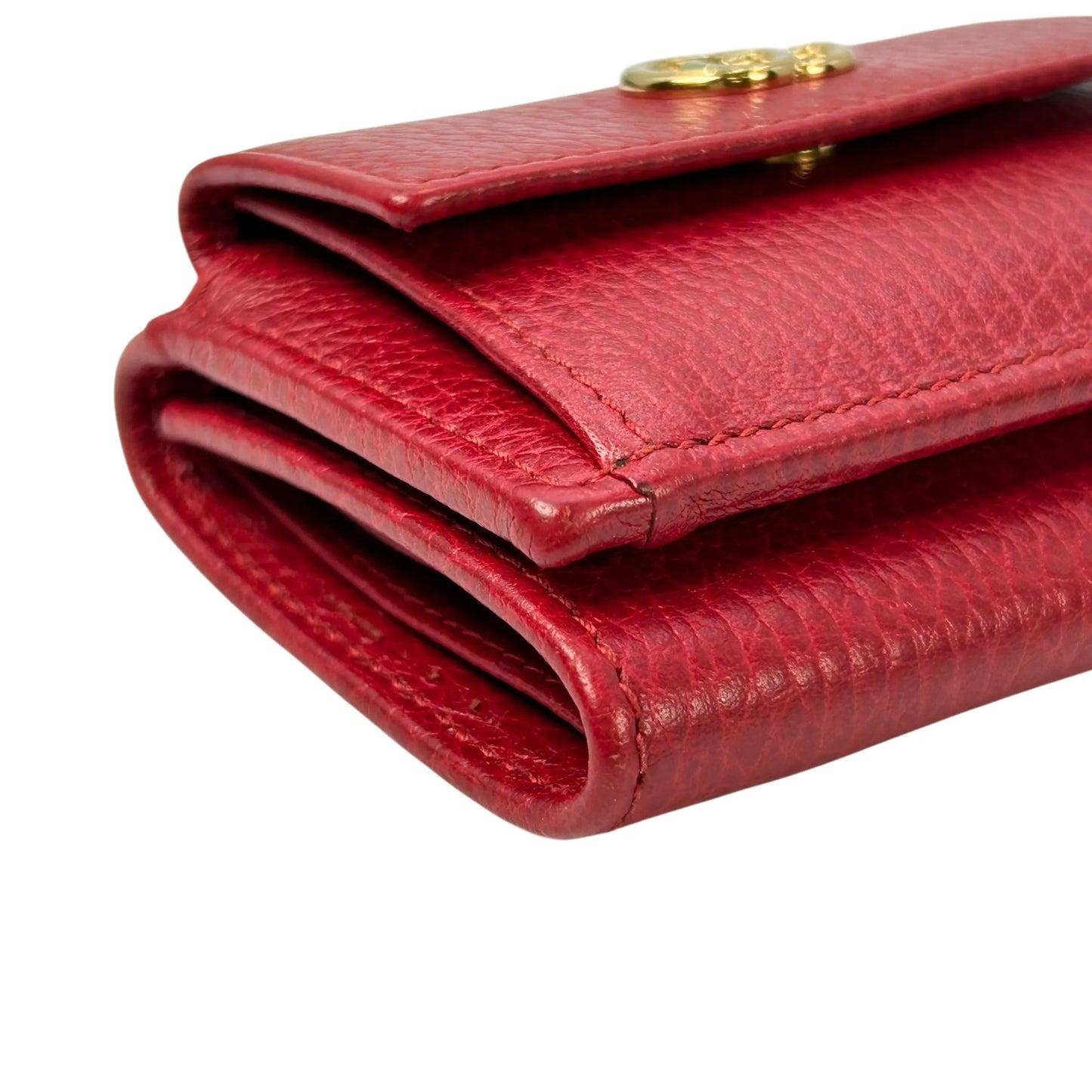GUCCI GG Marmont Compact Wallet - Red