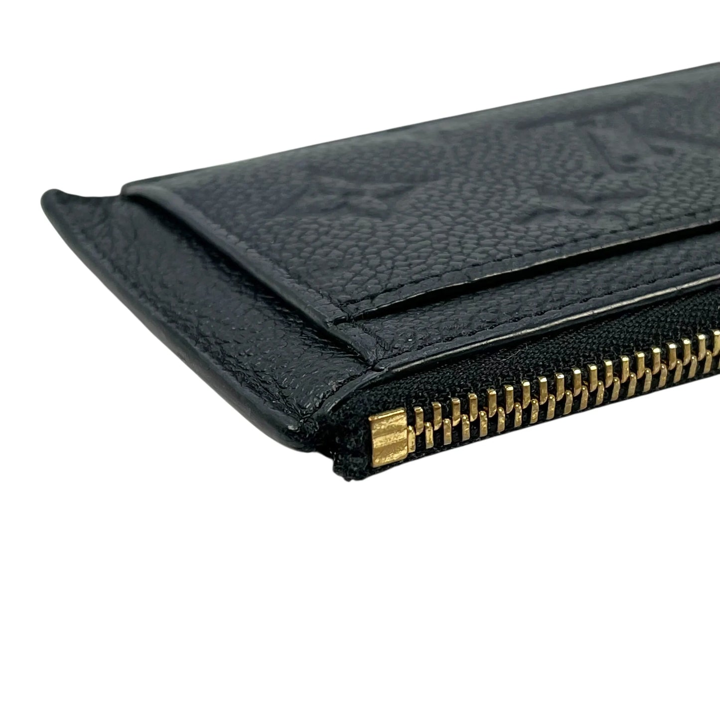 Louis Vuitton Monogram Empreinte Porte Cartes Card Case - Black