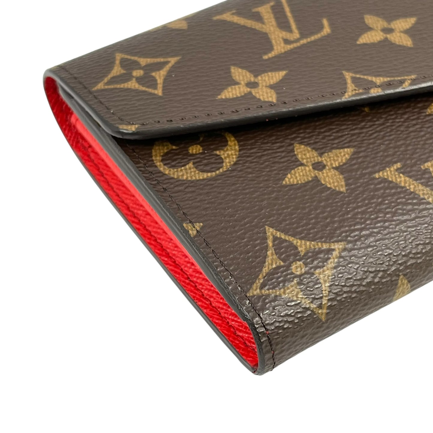 Louis Vuitton Monogram Portefeuille Salah Long Wallet - Brown × Red - 35056