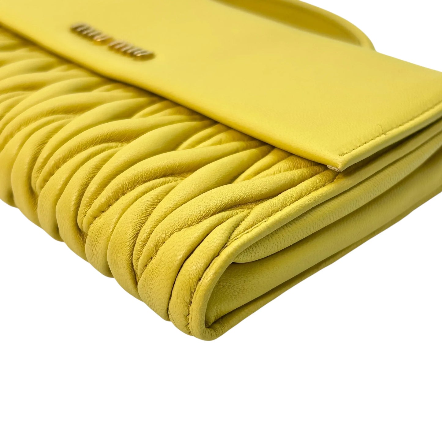 MIUMIU Materasse Long Wallet - Yellow