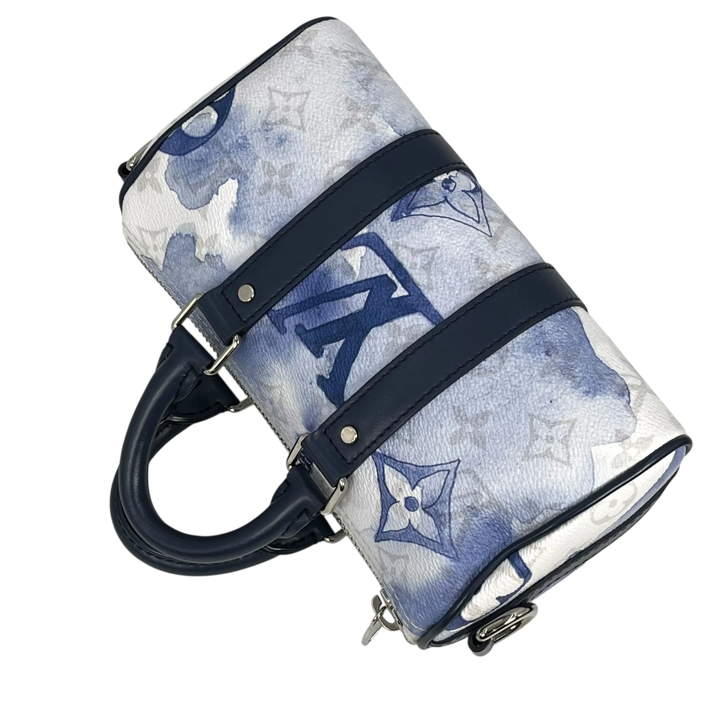 Louis Vuitton Monogram Watercolor Keepall XS Shoulder Bag Mini Bag - White × Blue