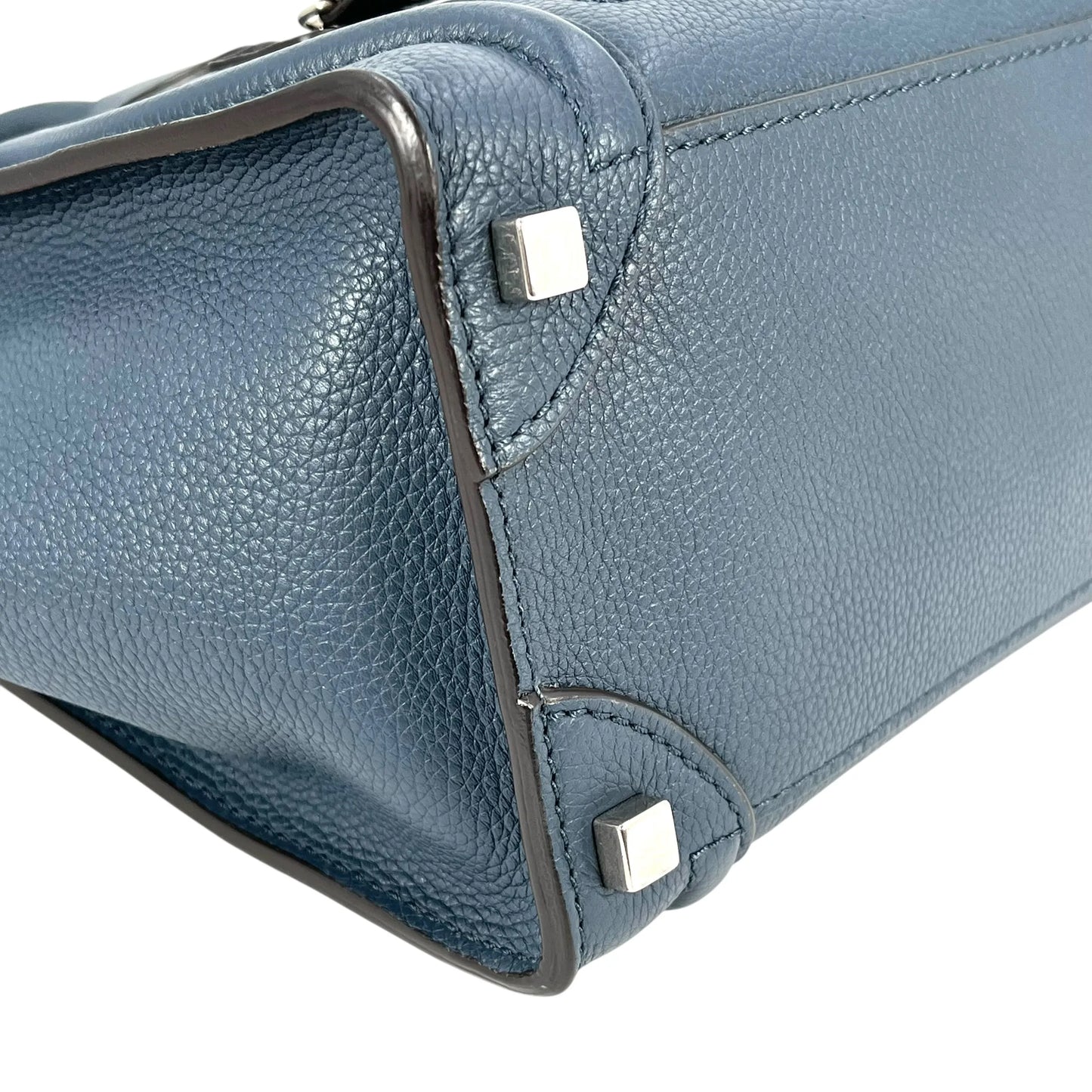 CELINE Micro Shopper Luggage Hand Bag - Navy Blue