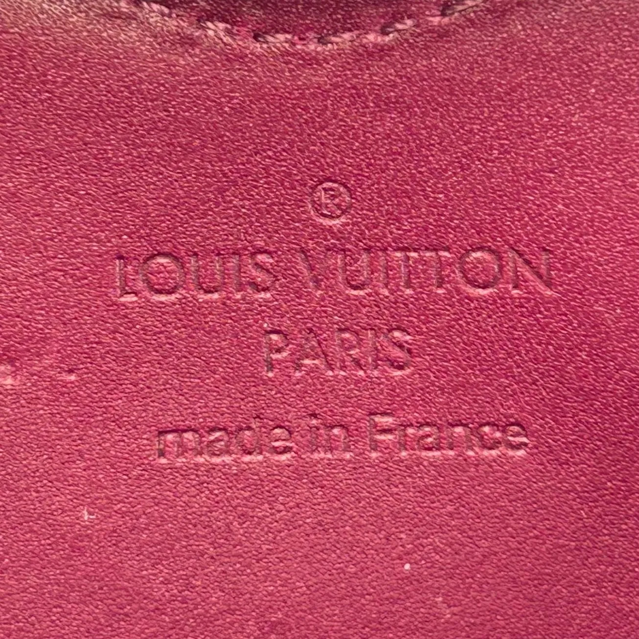 Louis Vuitton Porte Monnaie Coeur Vernis Coin Case - Purple