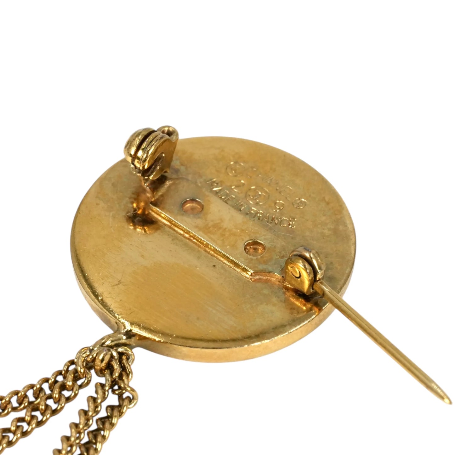 CHANEL Materasse CC Logo Brooch 29 - Gold Plated