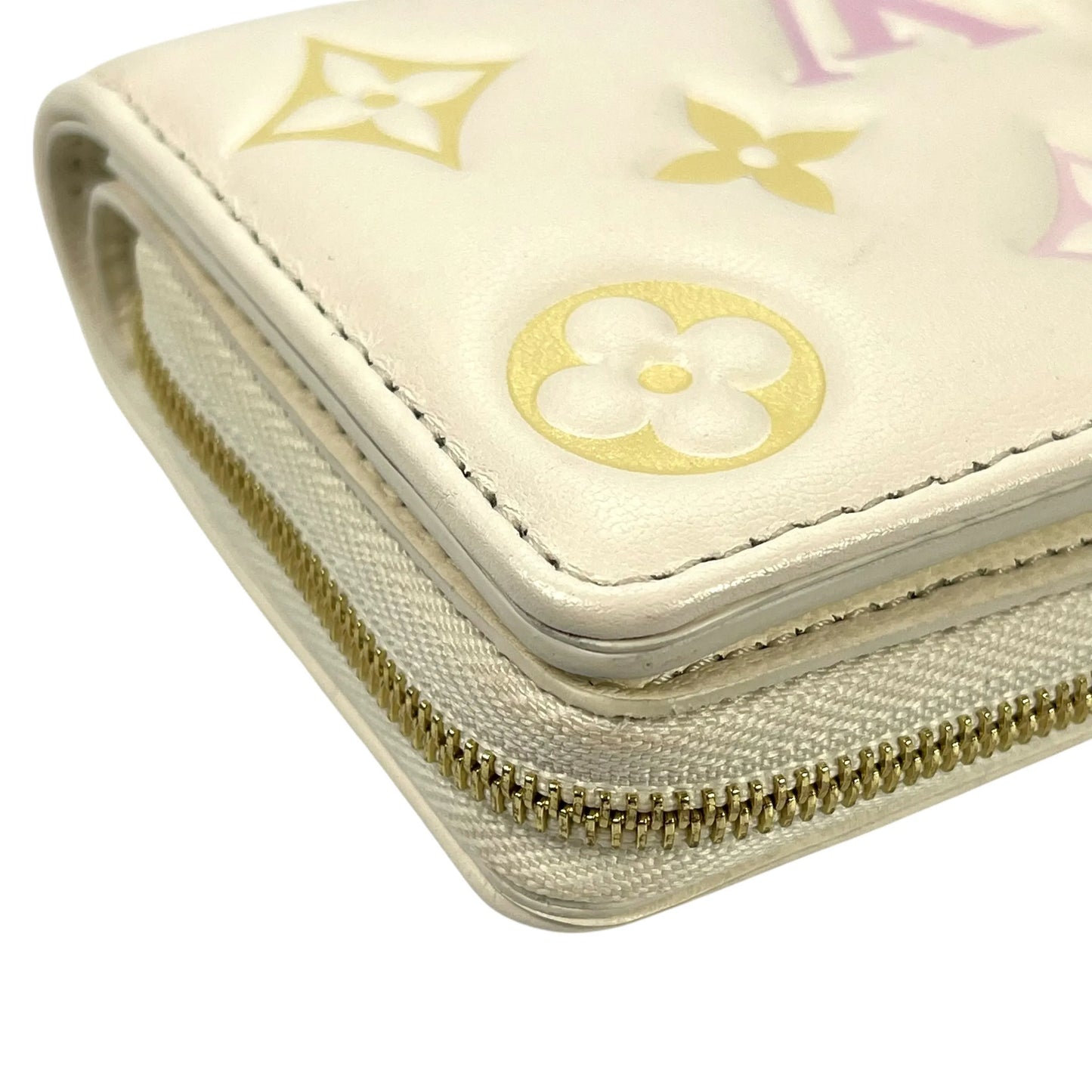 Louis Vuitton Monogram Portefeuille Lou Compact Wallet - White