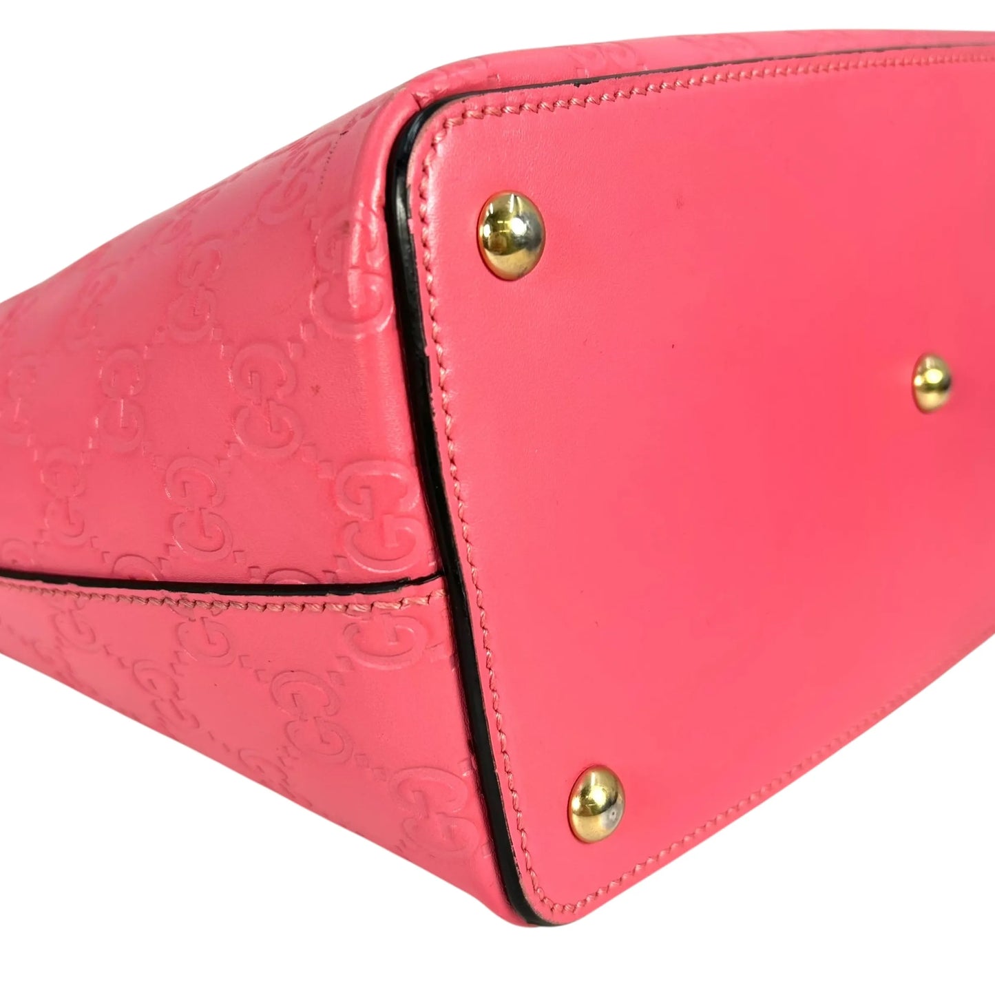 GUCCI Guccissima Leather Hand Bag Shoulder Bag - Pink
