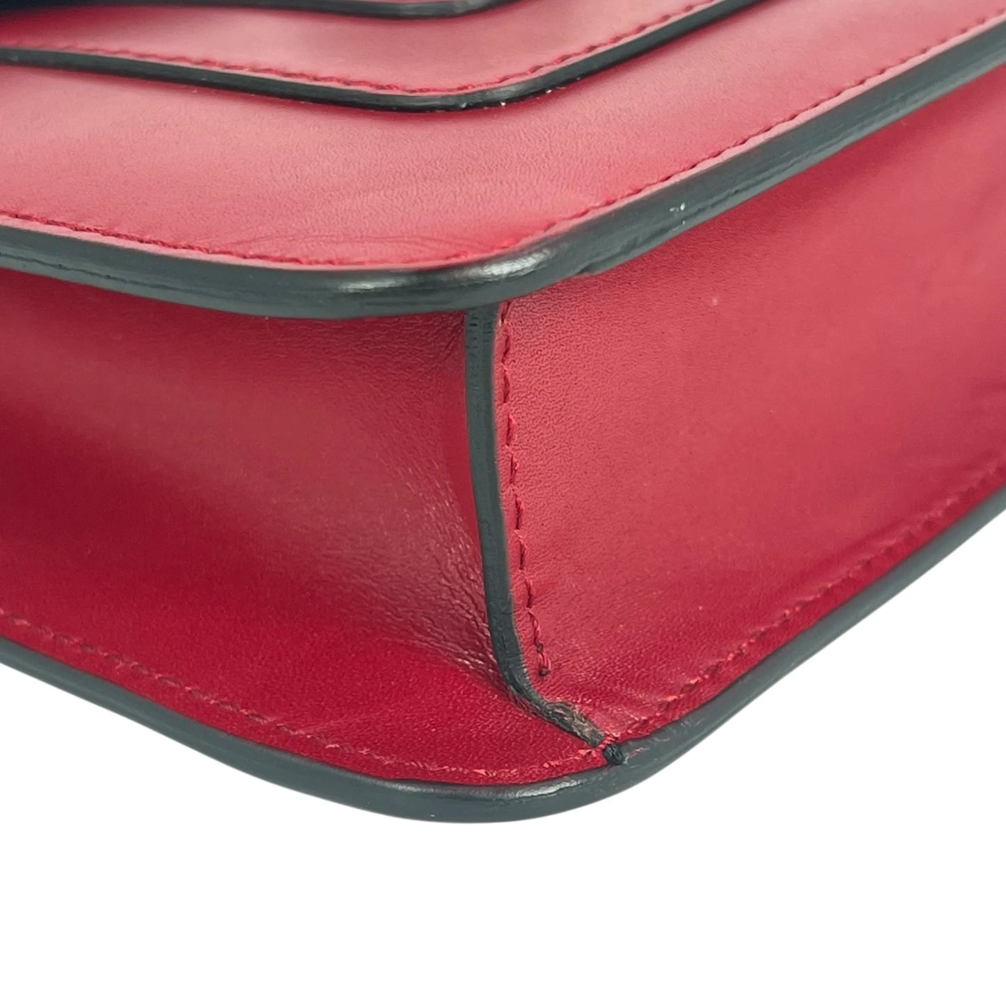 BVLGARI Serpenti Forever Crossbody Bag Chain Shouder Bag - Red